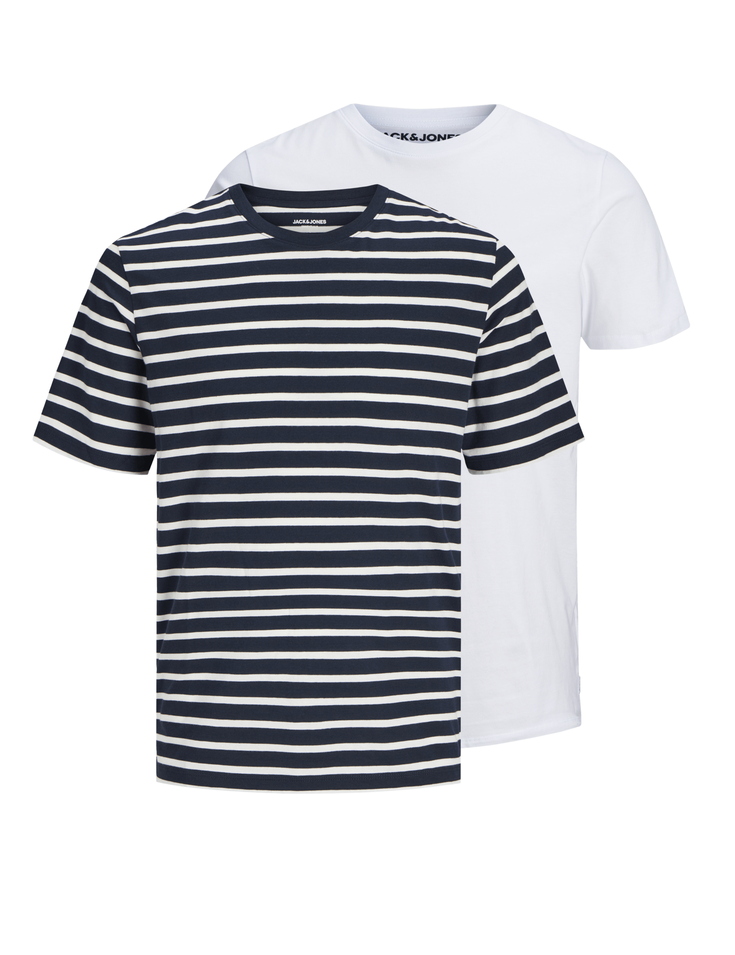 2pk Pure Cotton Crew Neck T-Shirts