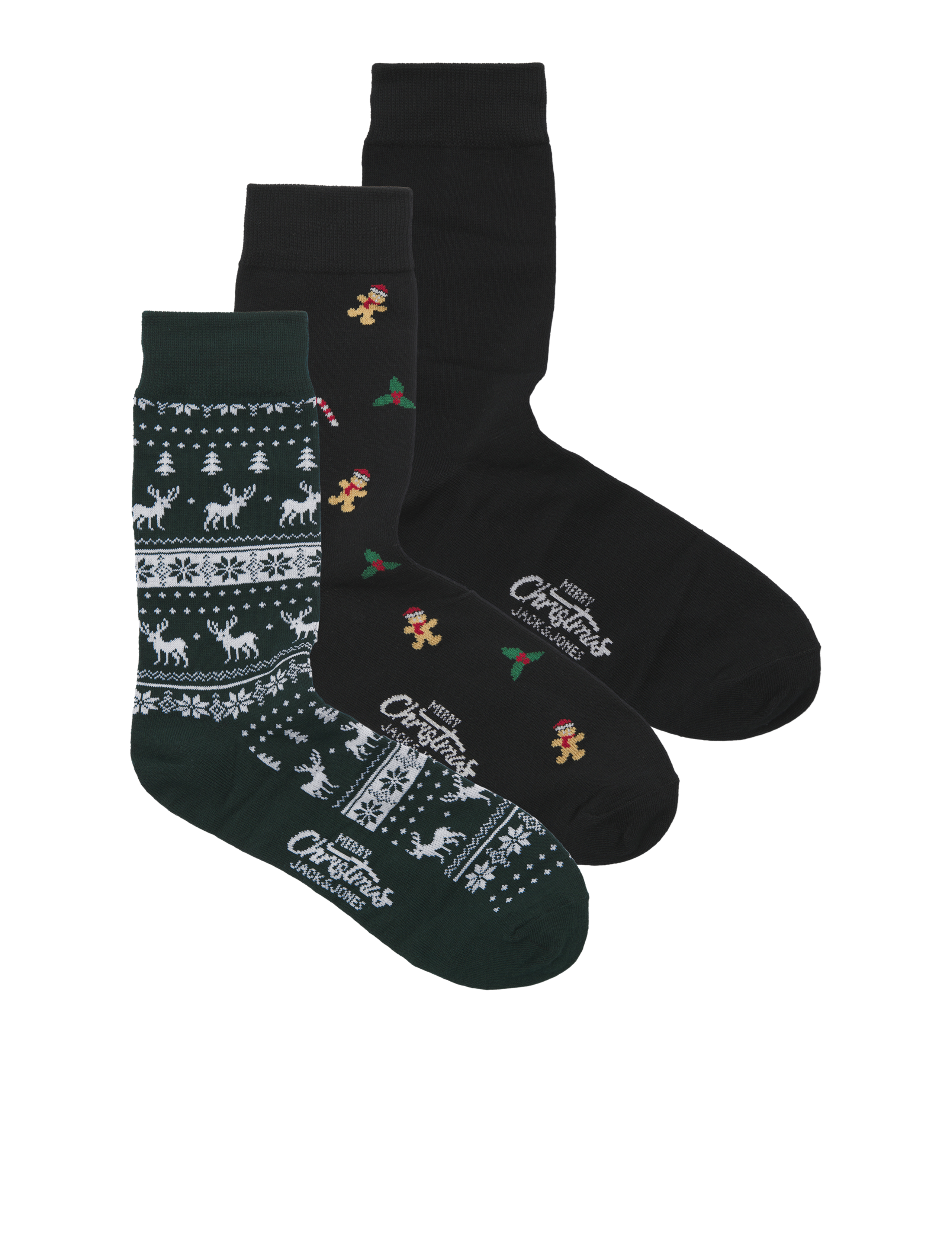 3pk Cotton Rich Patterned Socks