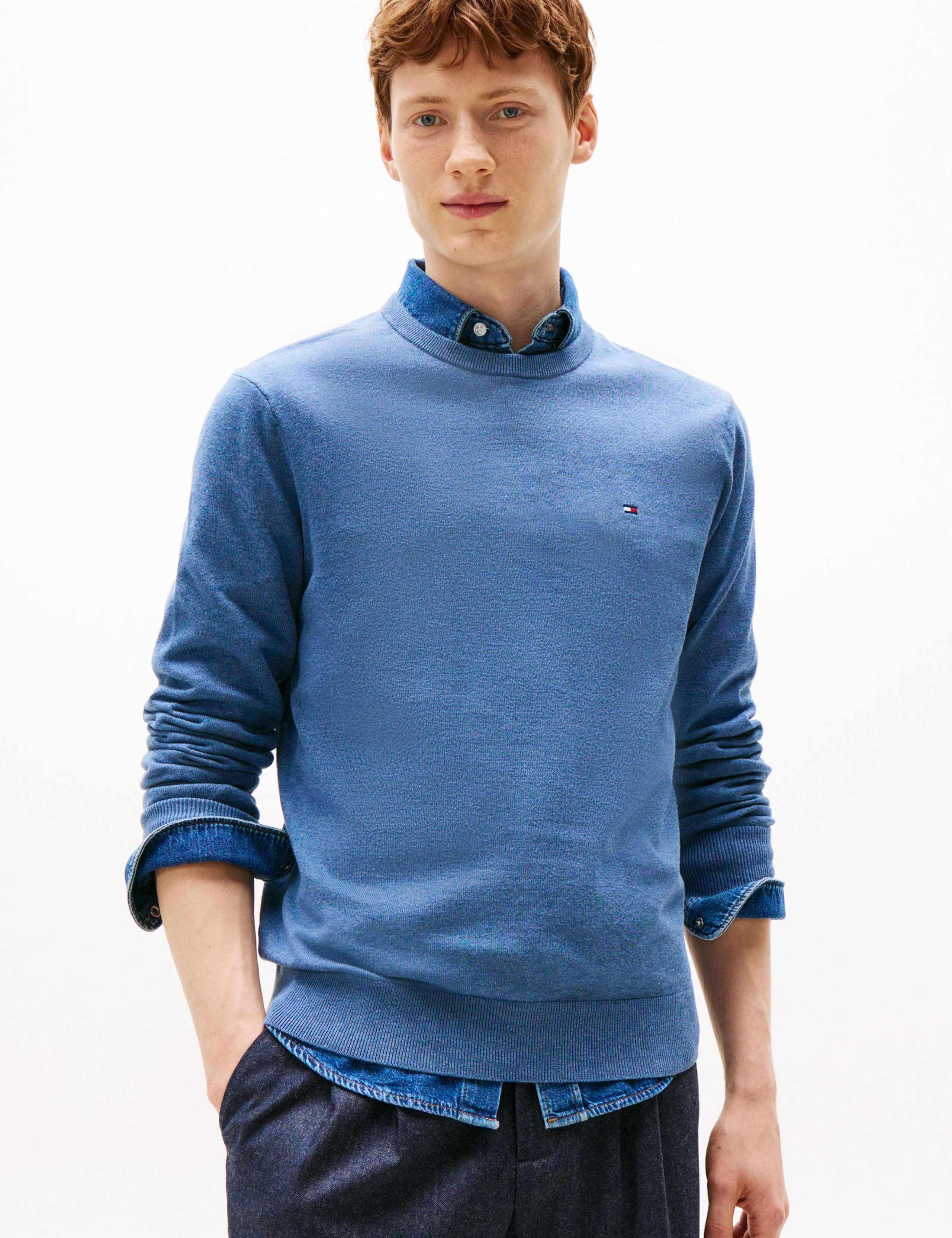 Essential Pure Cotton Crew Neck Jumper