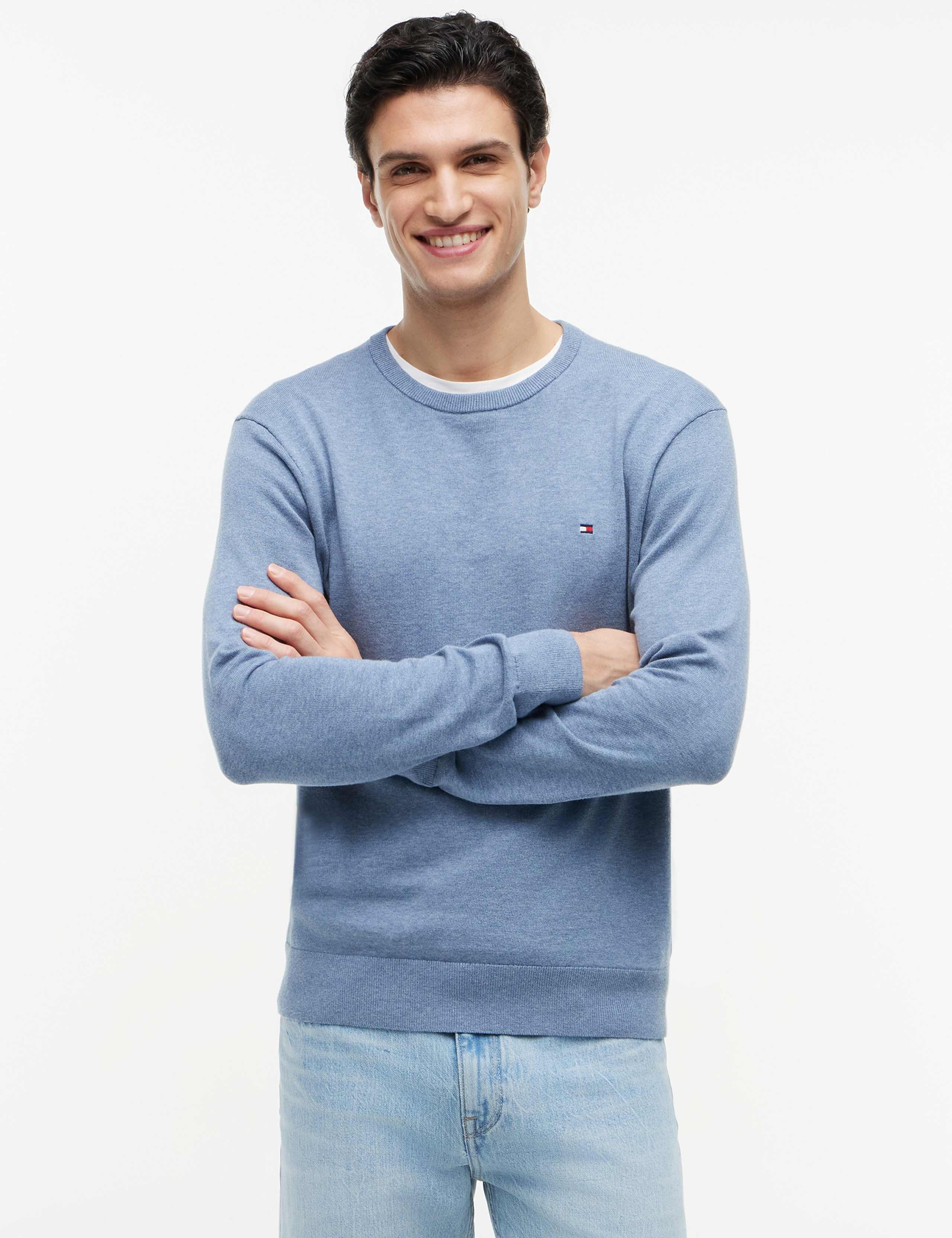 Essential Pure Cotton Crew Neck Jumper