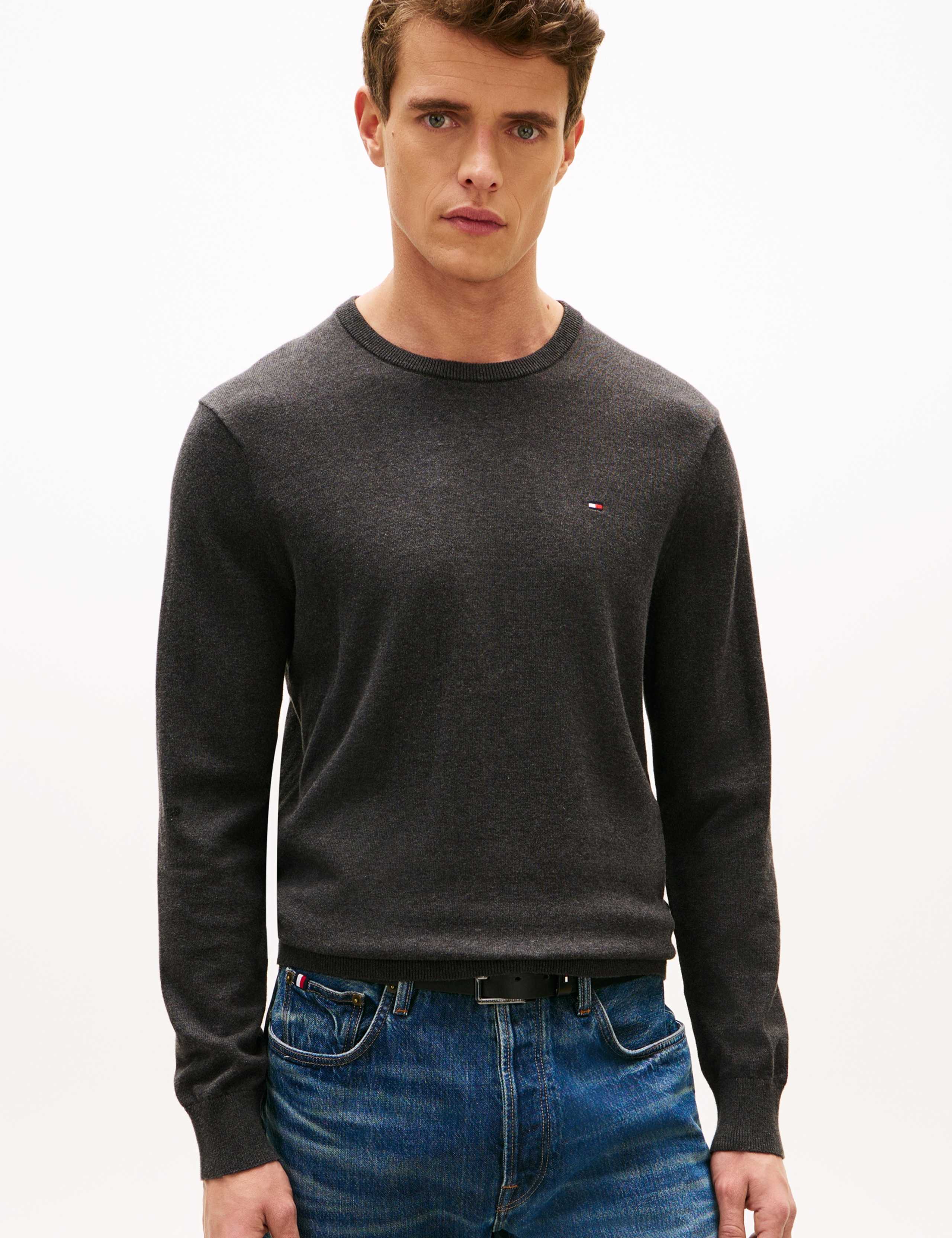 Essential Pure Cotton Crew Neck Jumper
