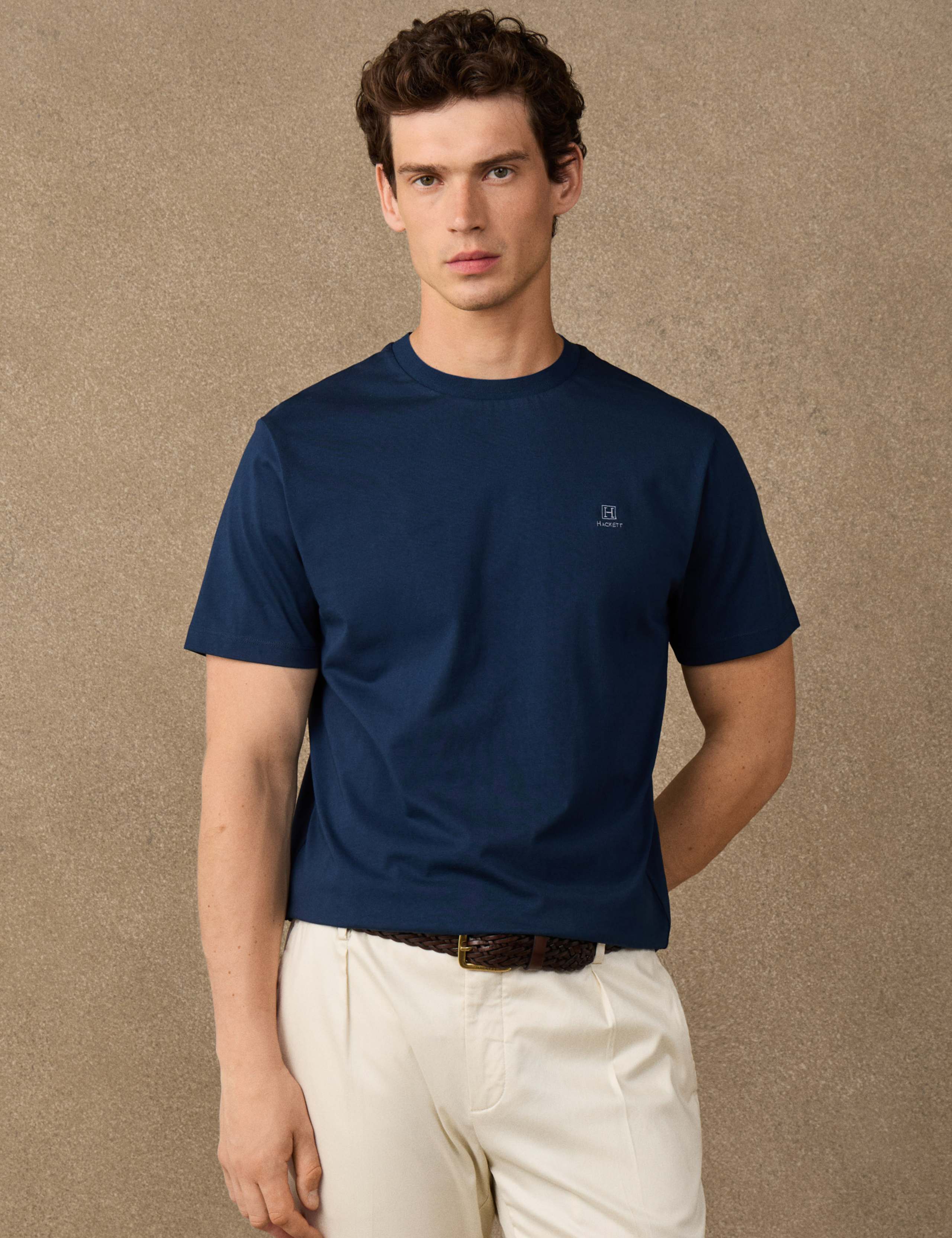 Pure Cotton Crew Neck T-Shirt