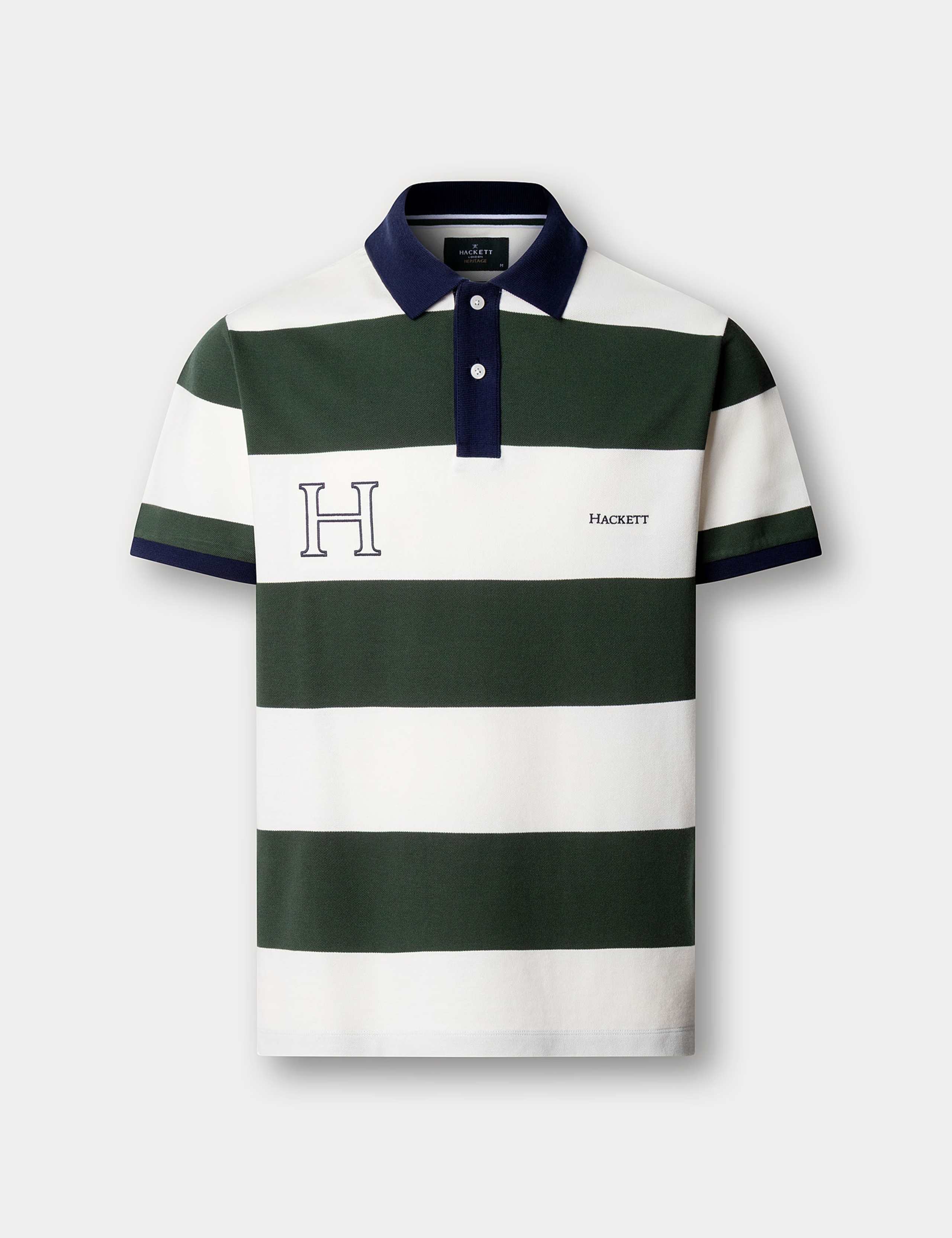 Pure Cotton Striped Polo Shirt