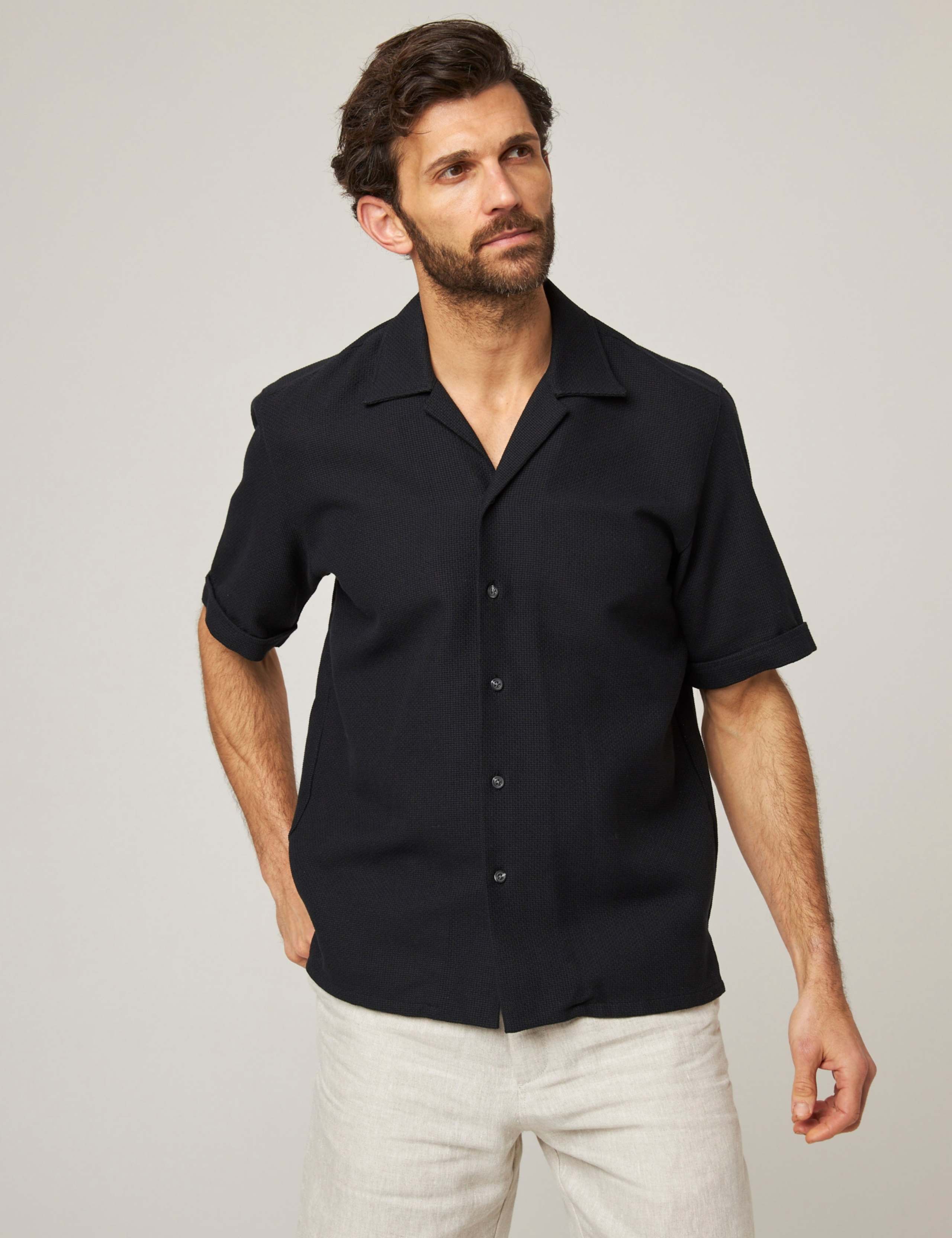 Pure Cotton Revere Collar Shirt