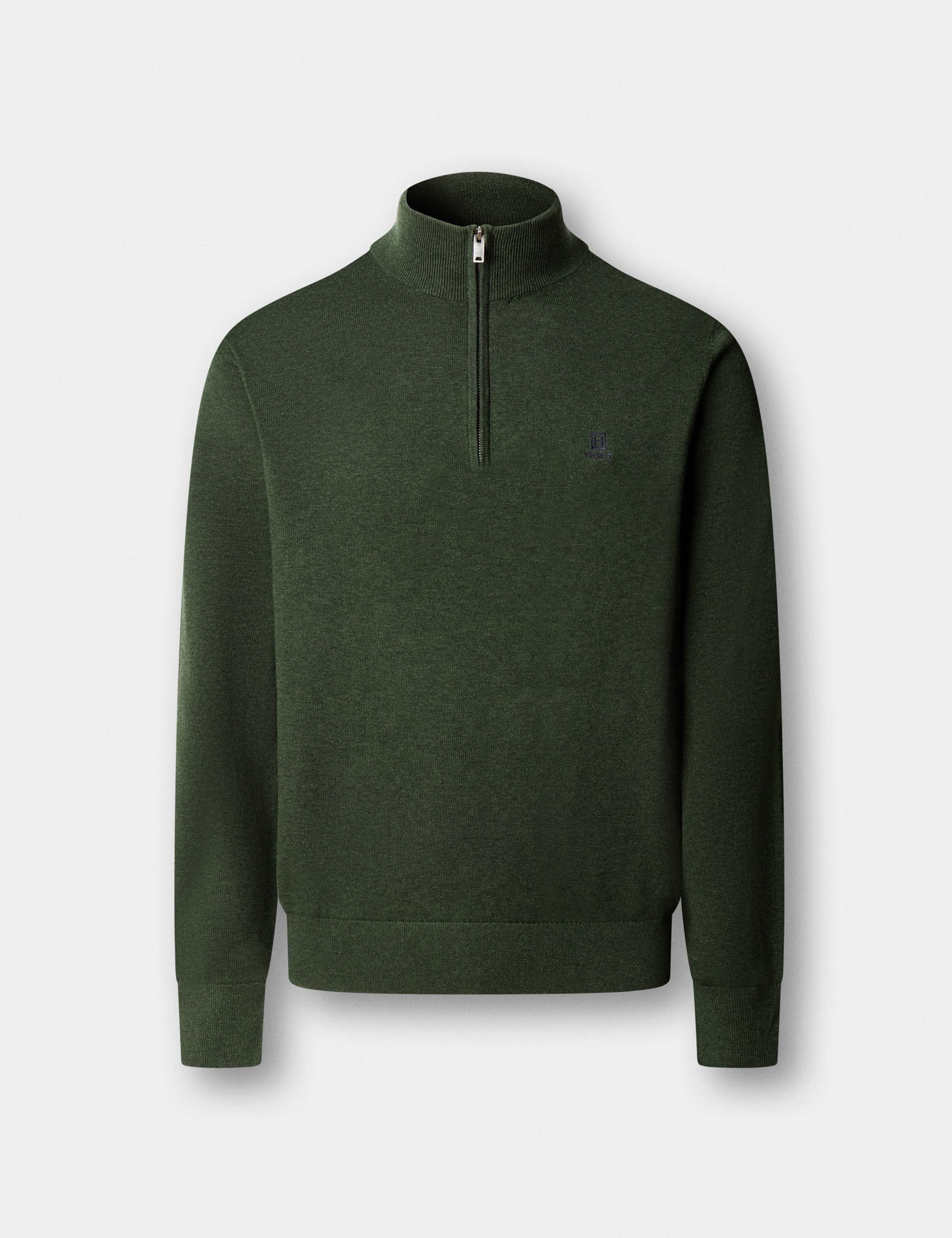 Pure Cotton Half Zip Jumper