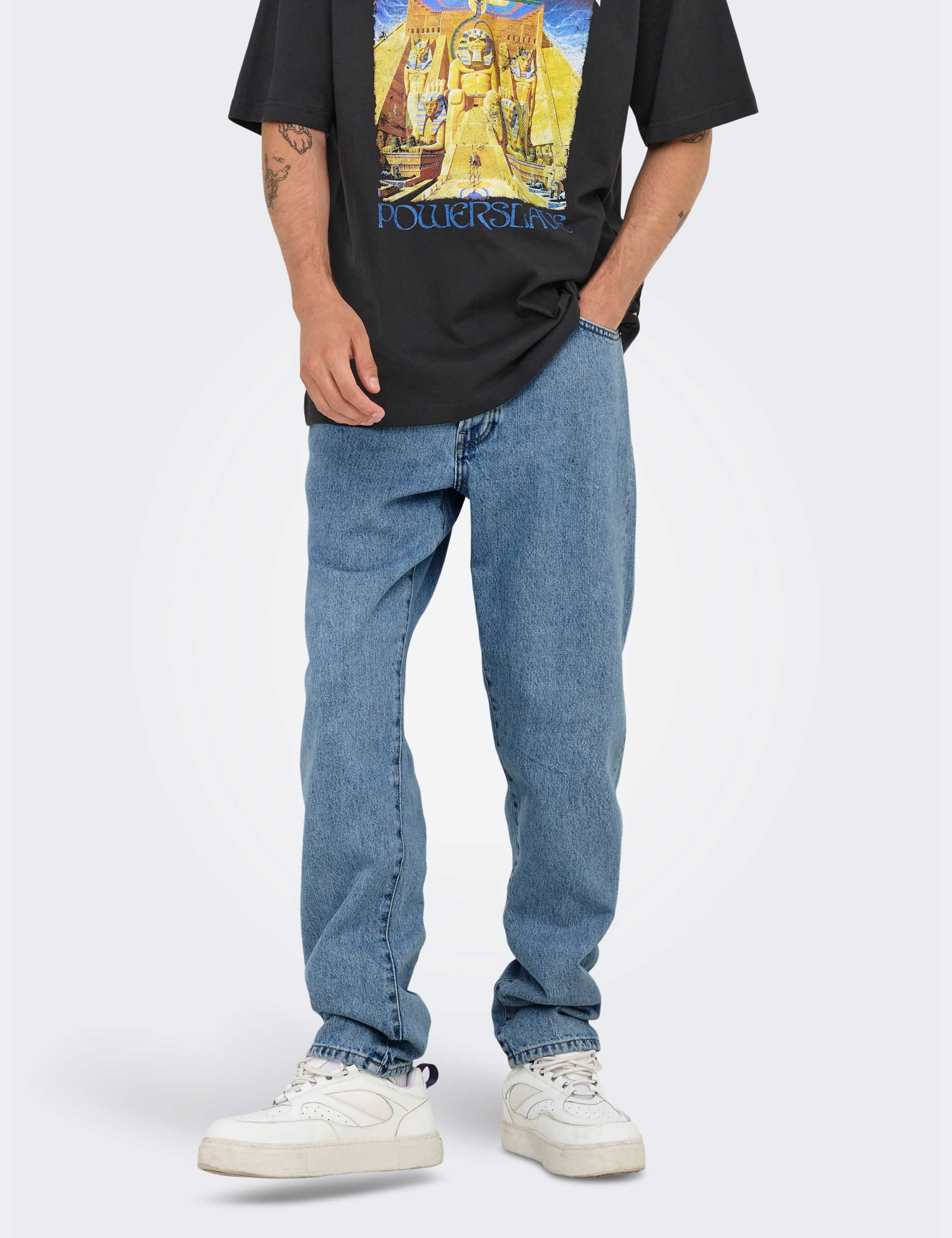 Loose Fit Pure Cotton Jeans