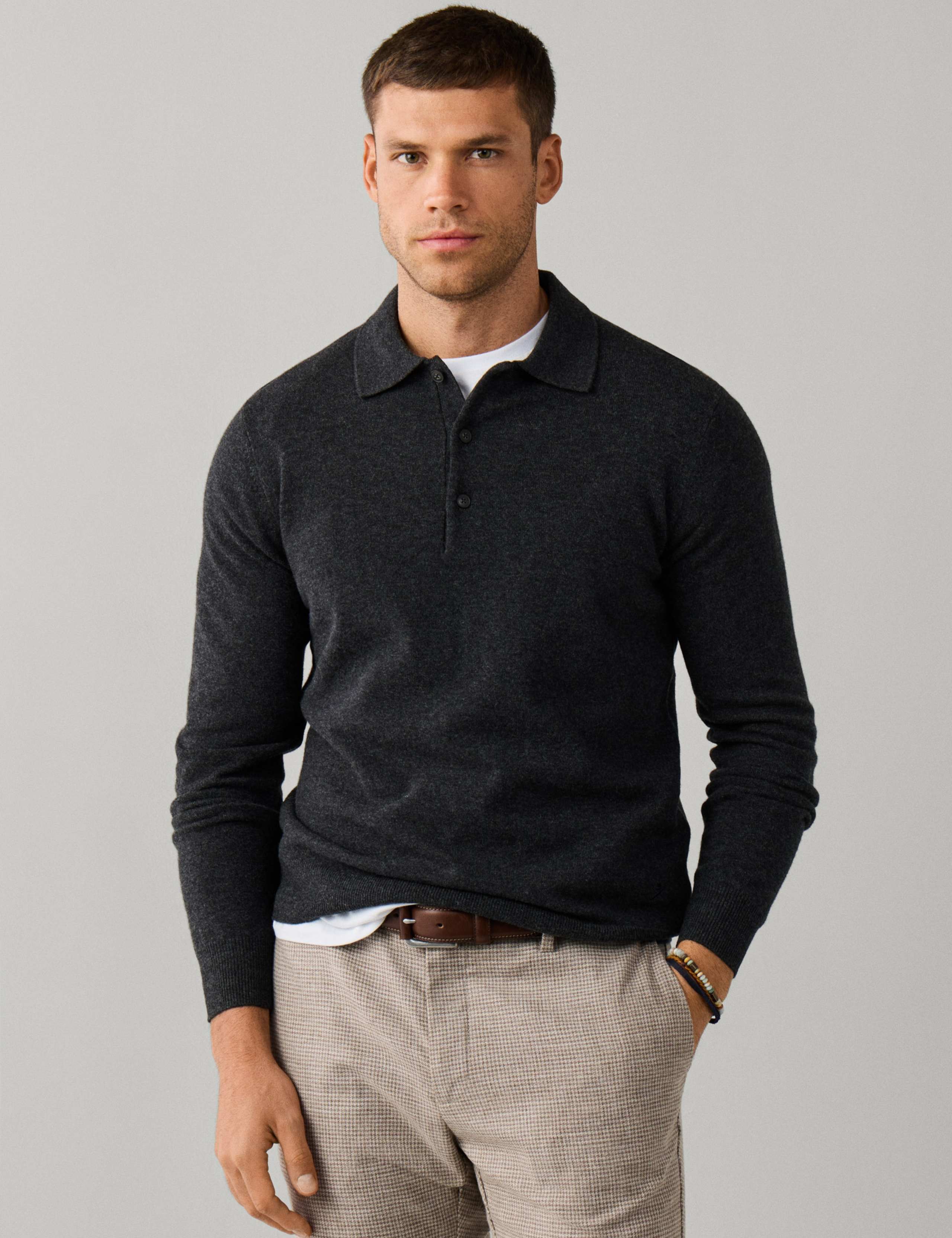 Pure Lambswool Polo Shirt