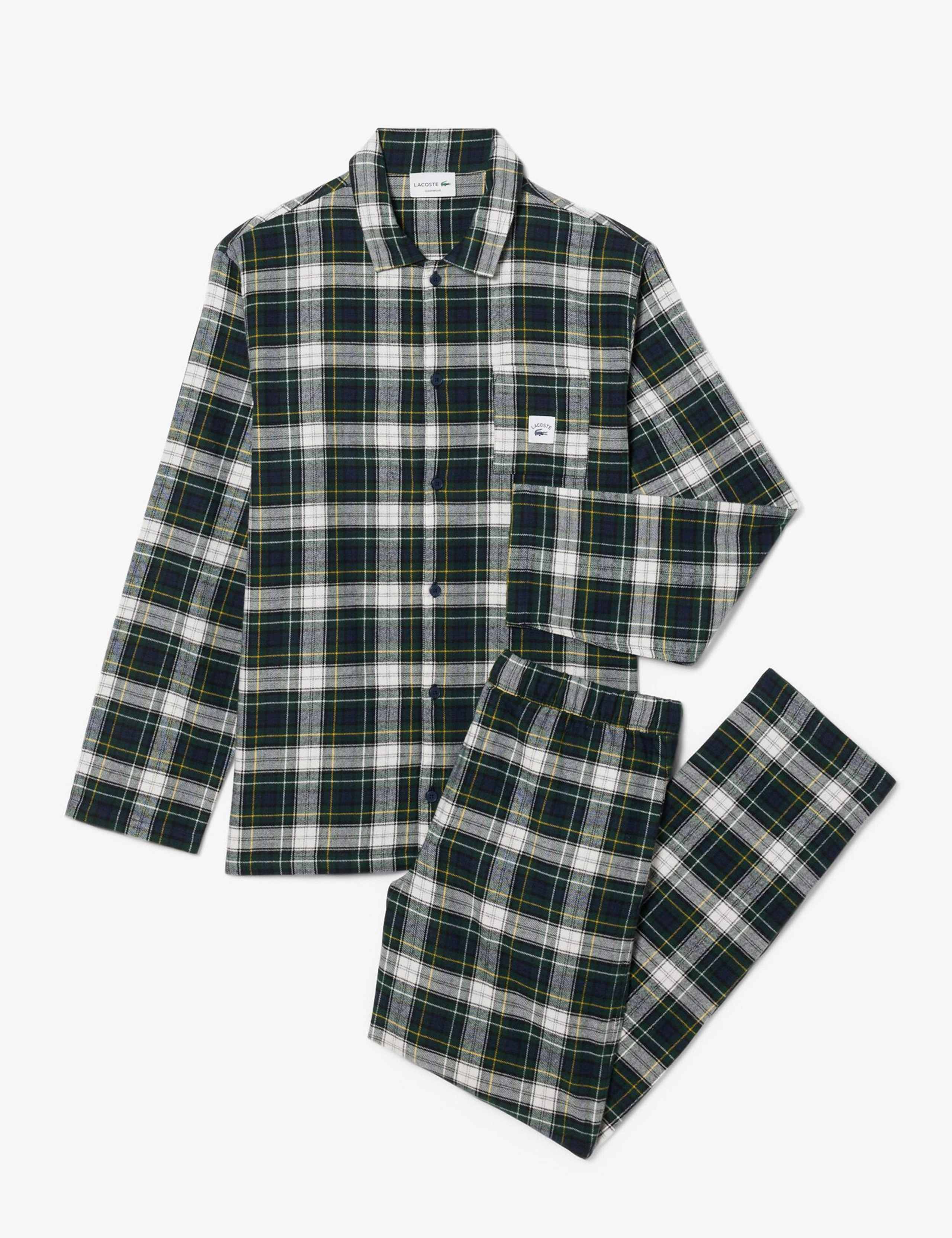 Pure Cotton Plaid Checked Pyjama Set