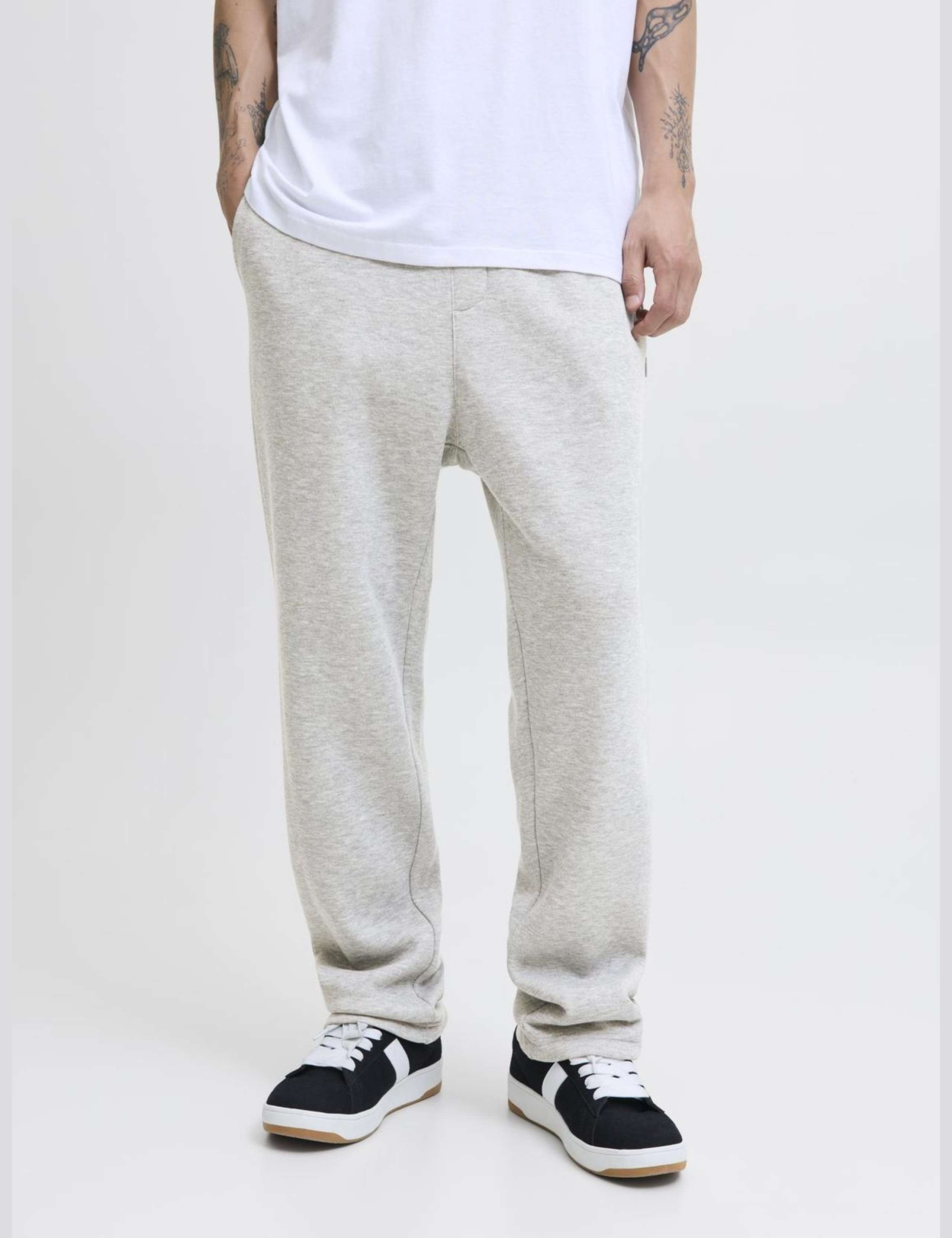 Relaxed Fit Cotton Blend Joggers