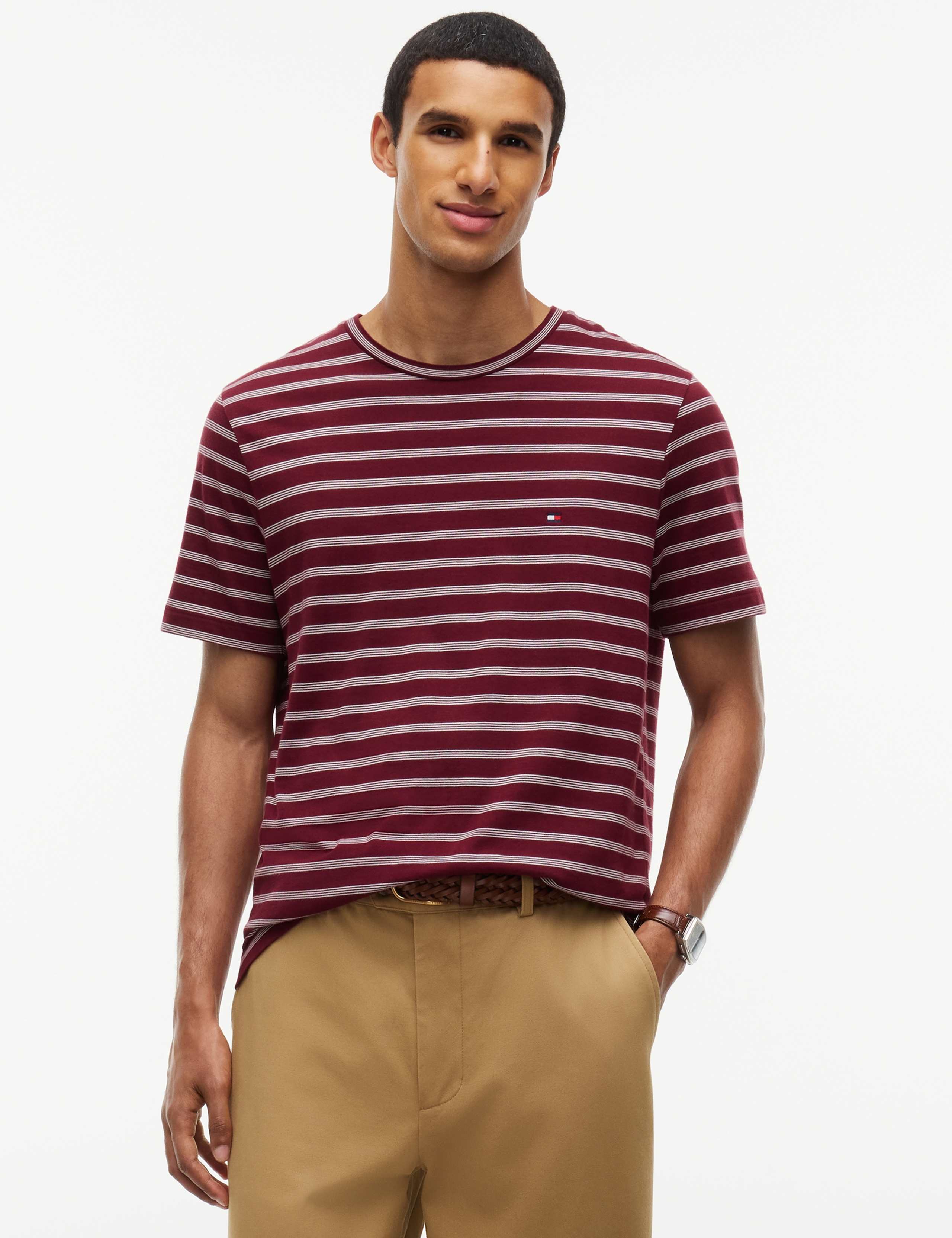 Pure Cotton Striped T-Shirt