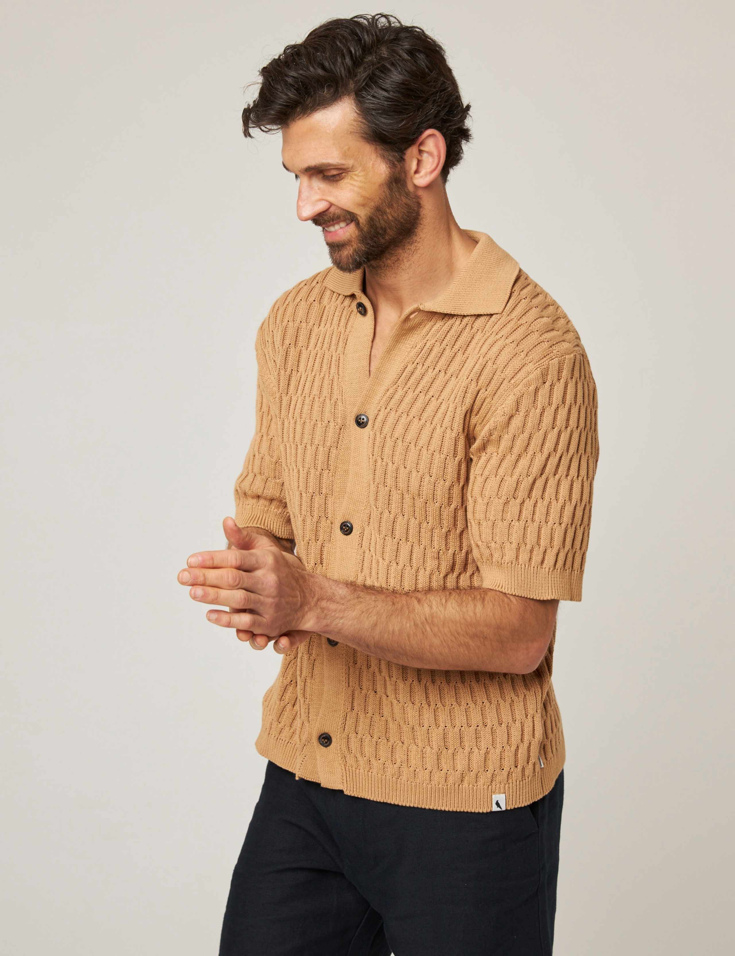 Pure Cotton Textured Shirt