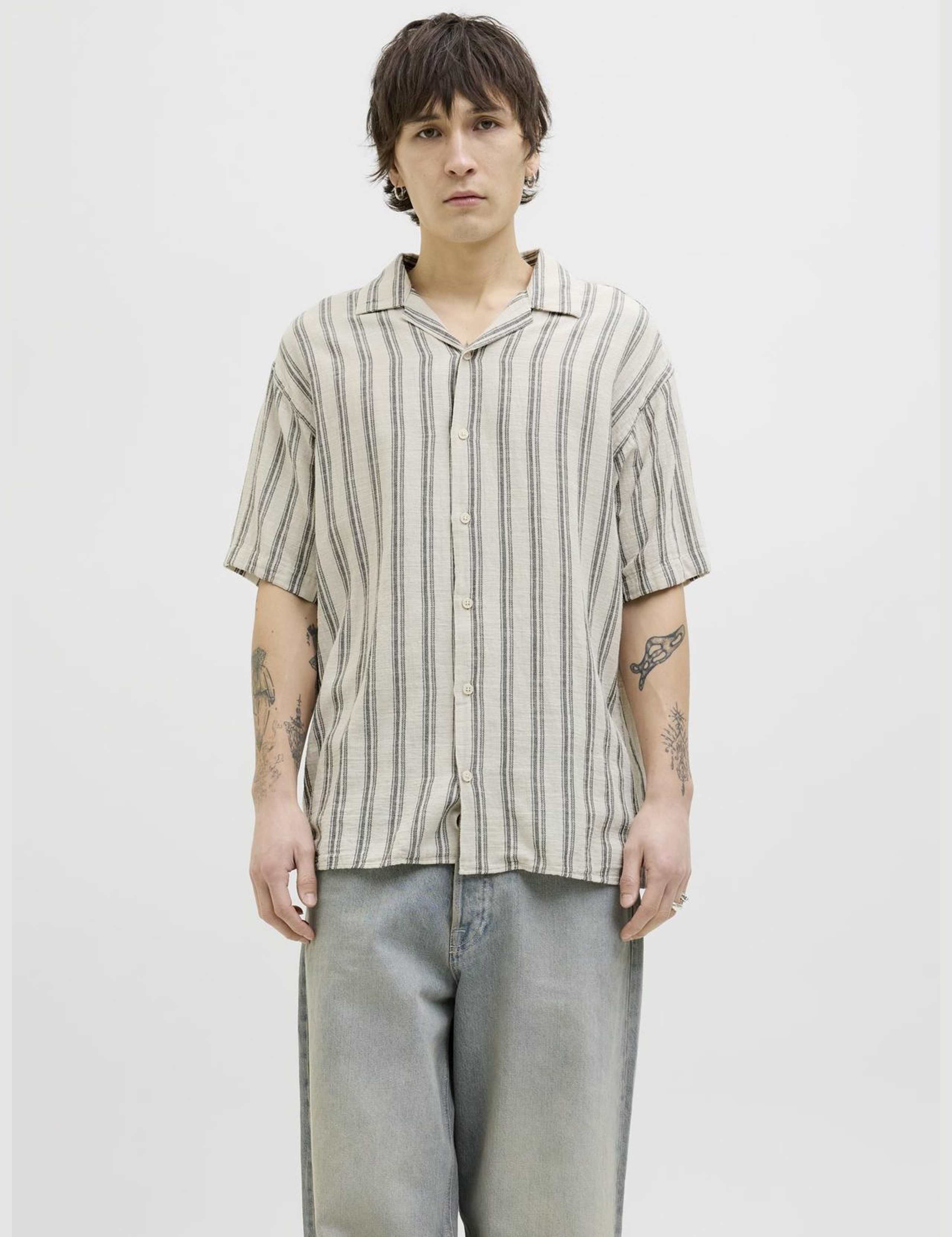 Pure Cotton Striped Shirt