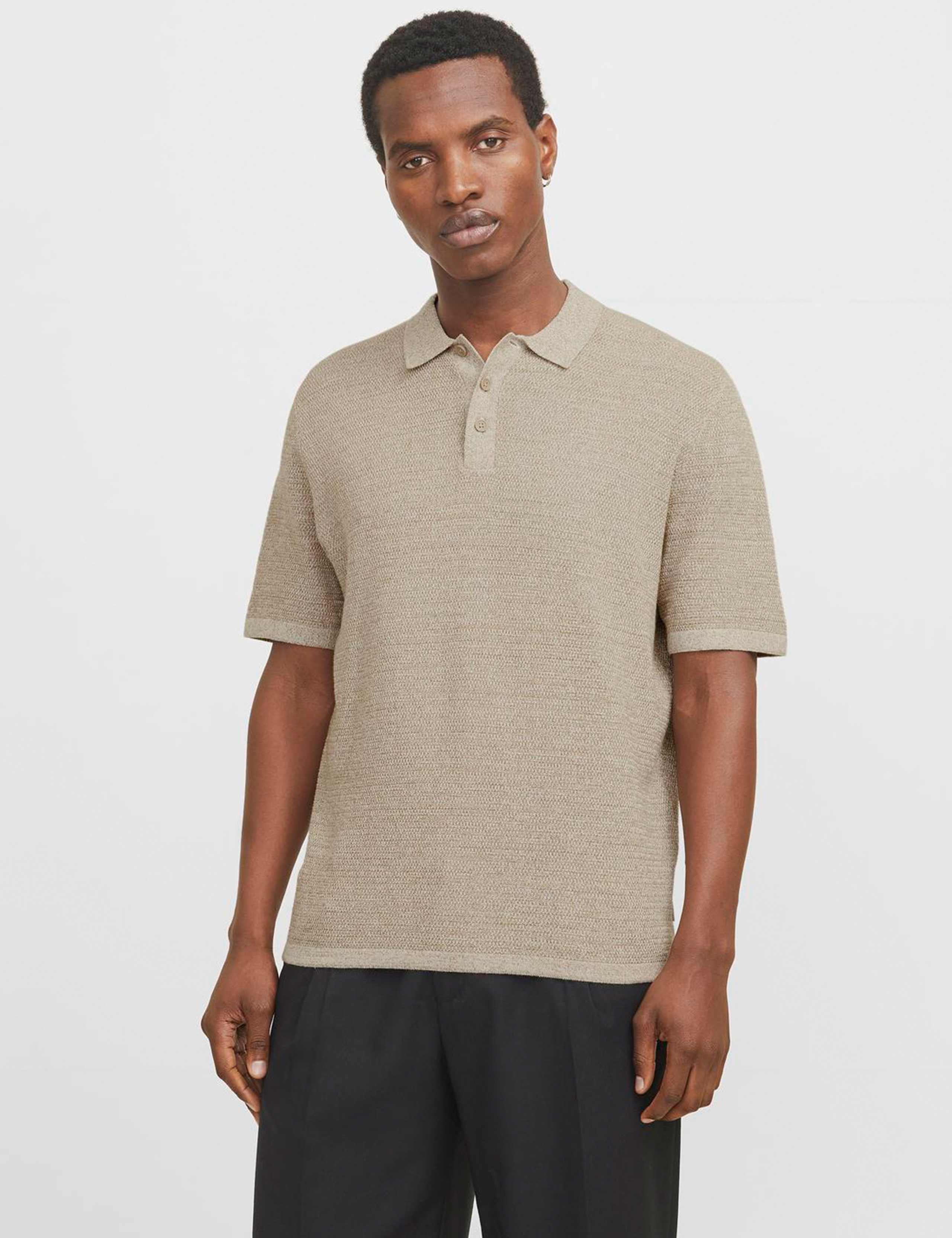 Cotton Rich Textured Polo Shirt