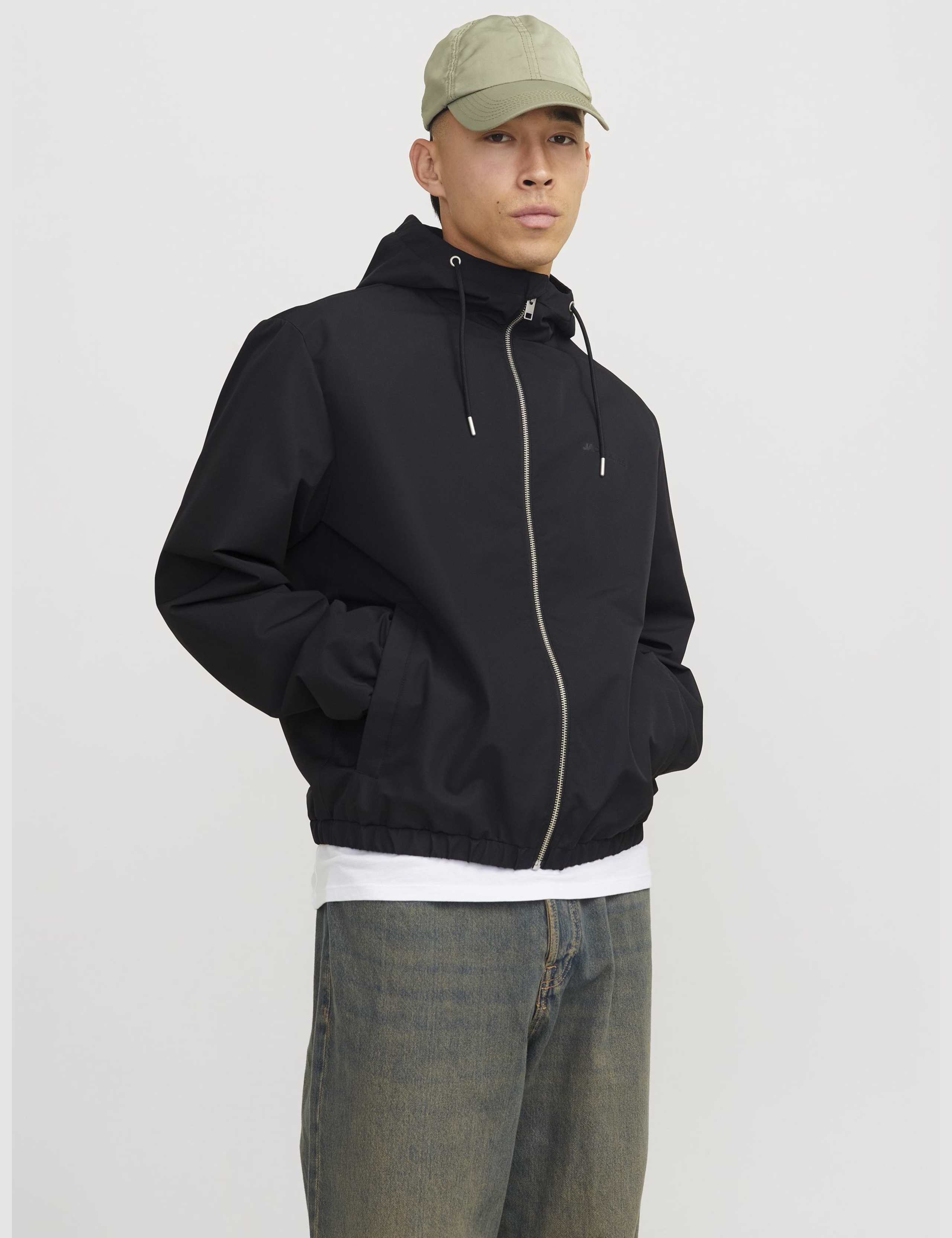 Relaxed Hooded bomber Jacket