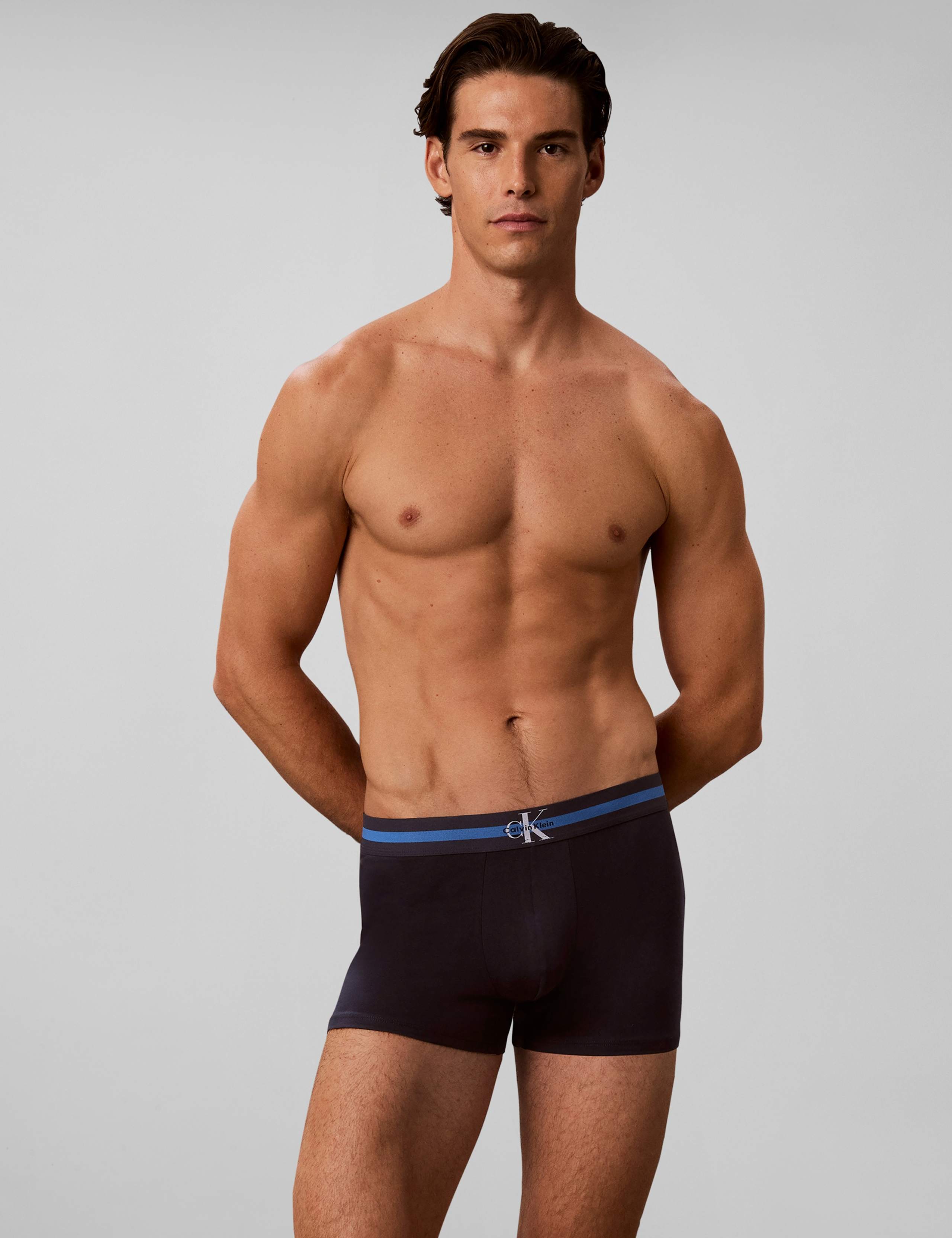 3 Pack Cotton Rich Graphic Monogram Trunks