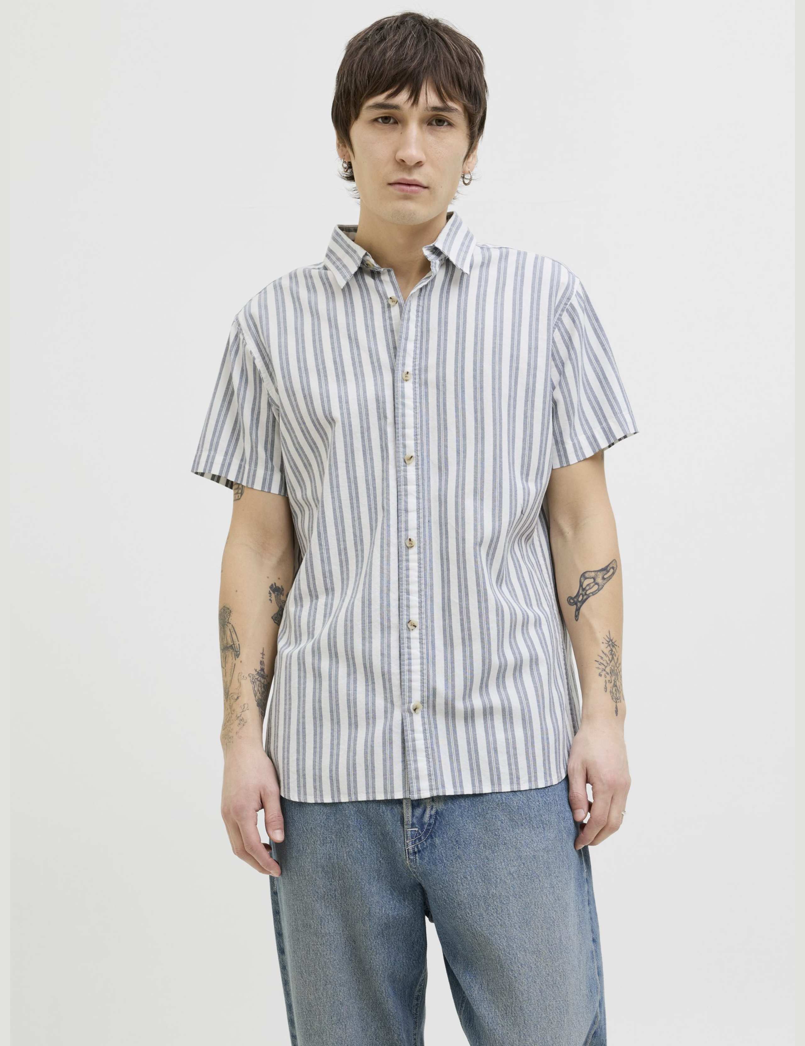 Pure Cotton Striped Oxford Shirt