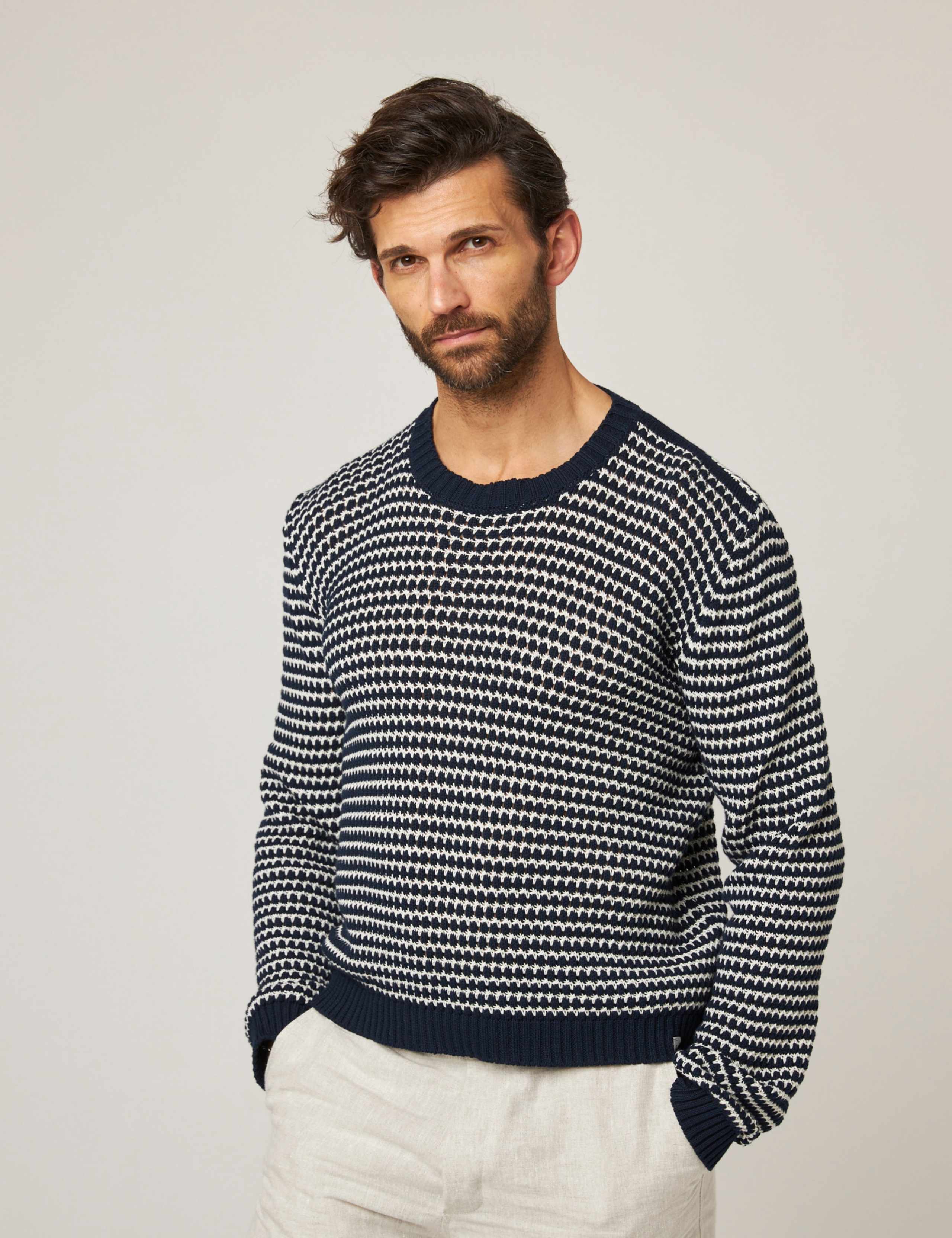 Pure Cotton Crew Neck Jumper