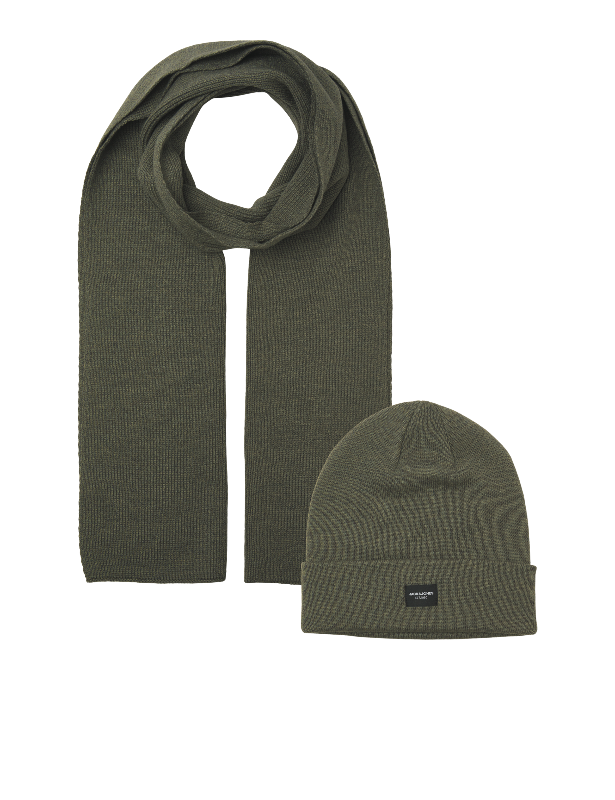 Knitted Hat and Scarf Set