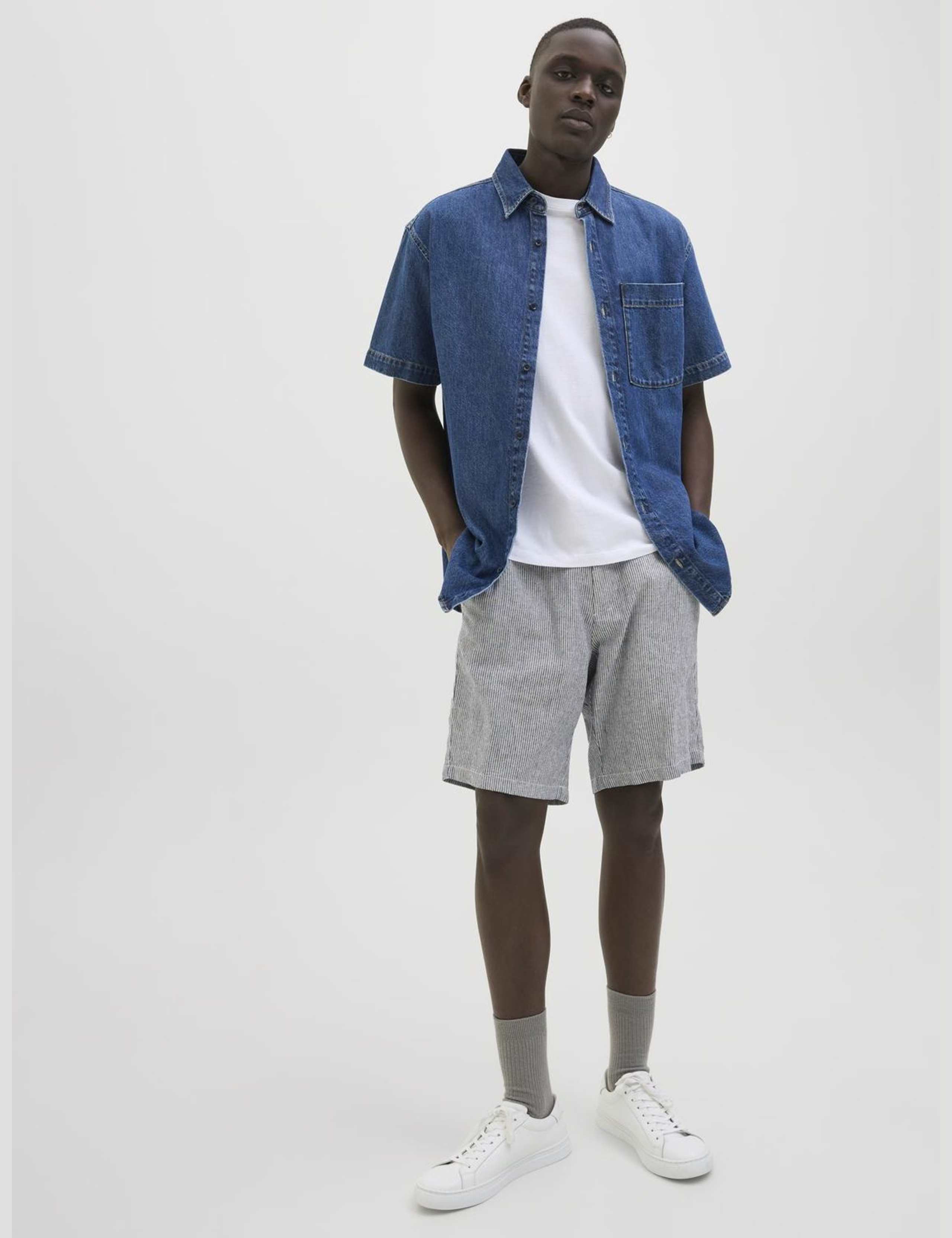 Slim Fit Linen Rich Chino Shorts