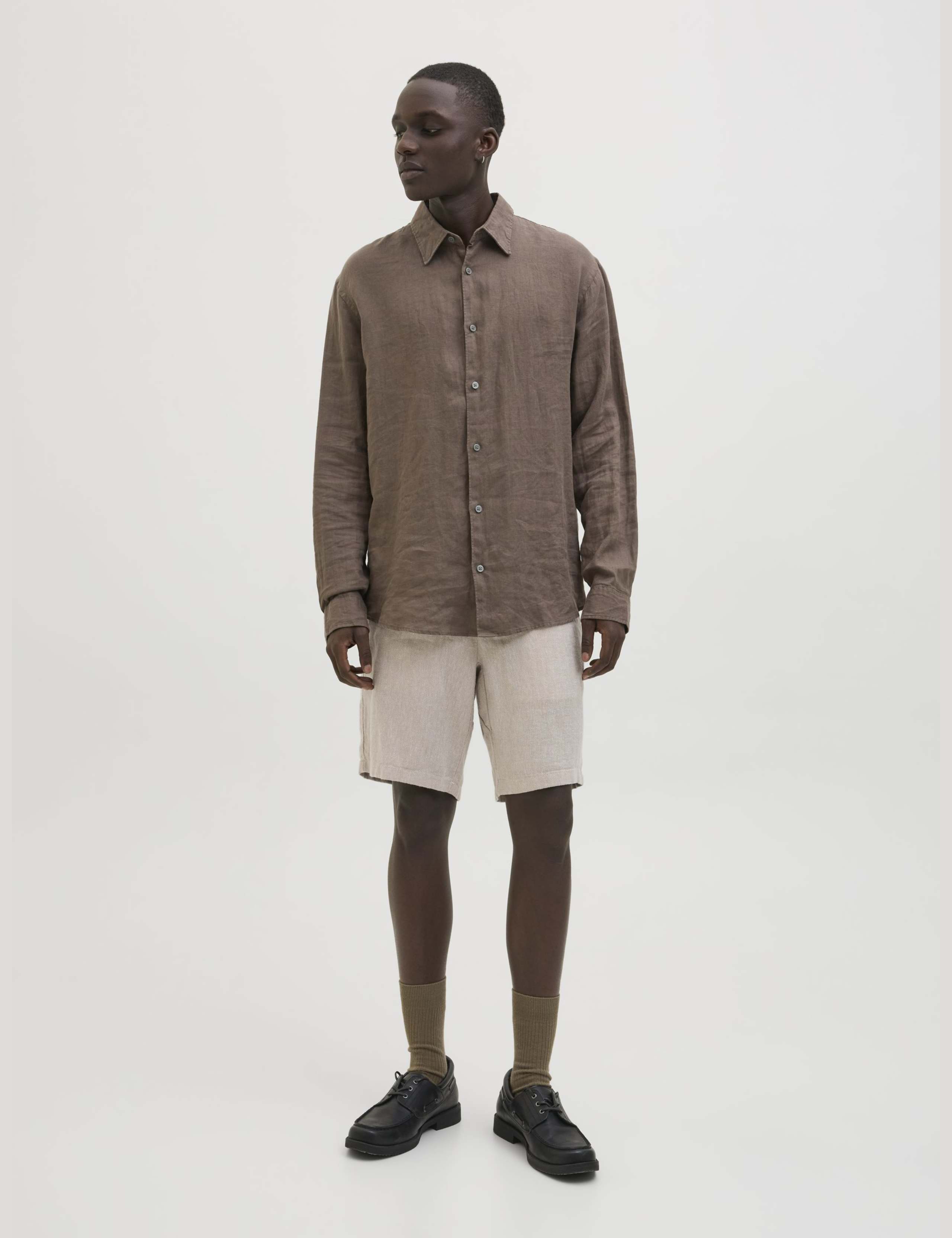 Slim Fit Linen Rich Chino Shorts