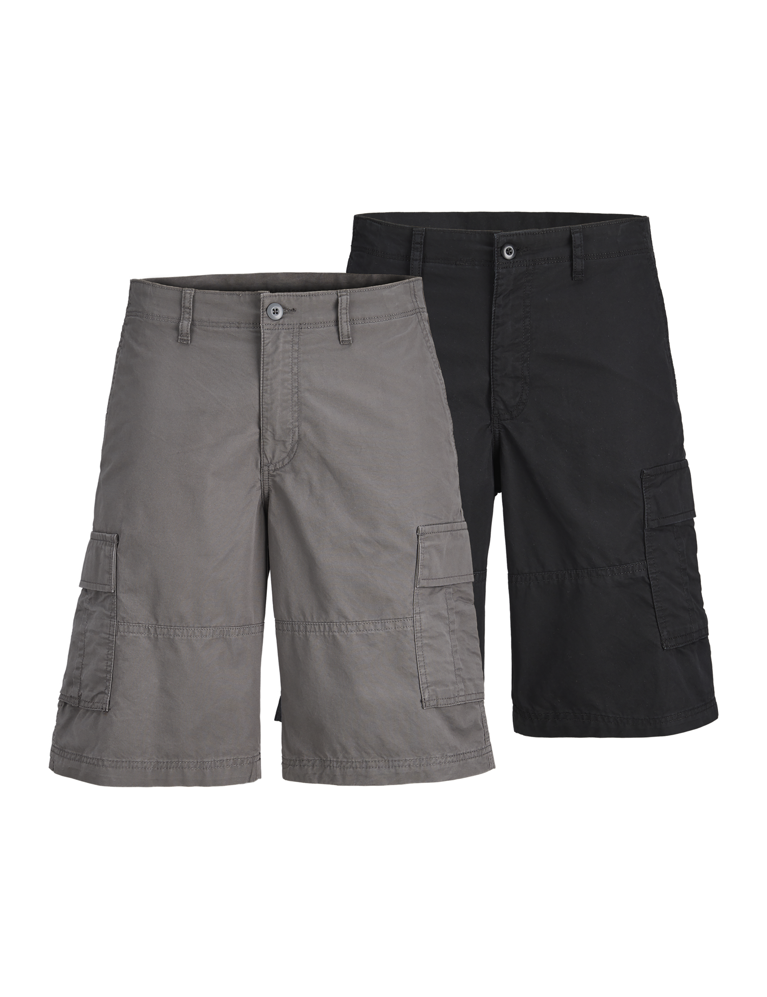 2pk Pure Cotton Cargo Shorts