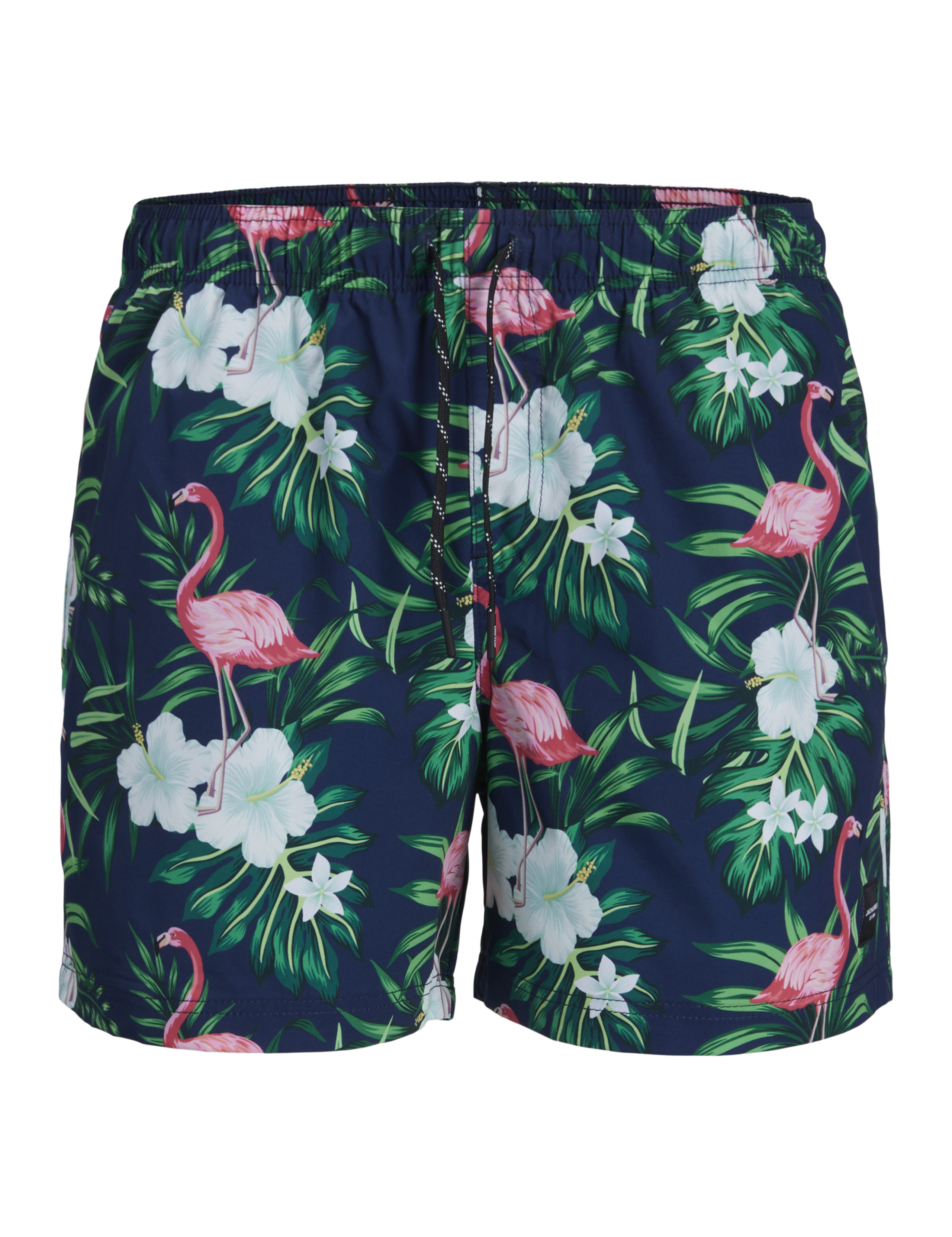 Floral and Flamingo Print Swim Shorts