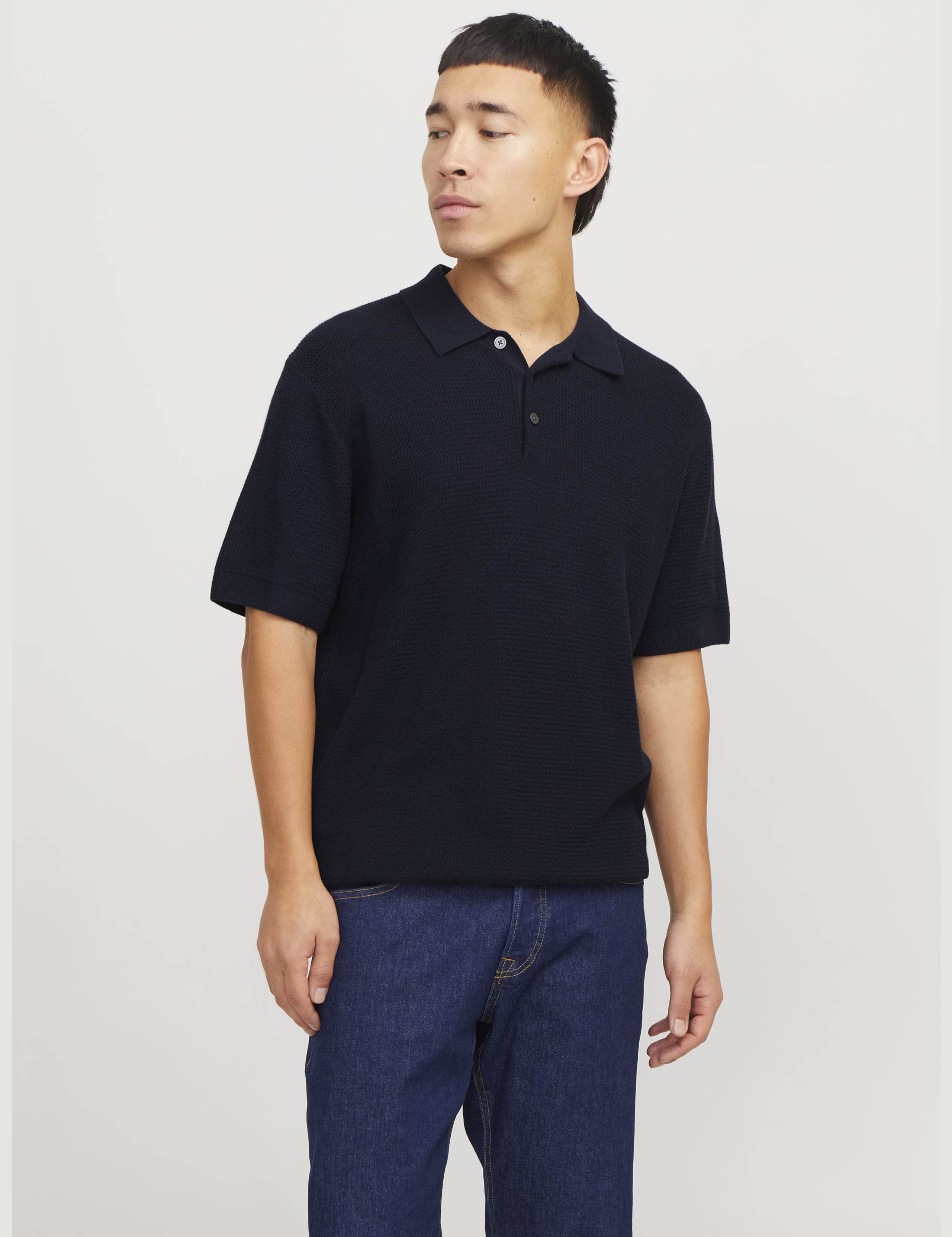 Pure Cotton Knitted Polo Shirt