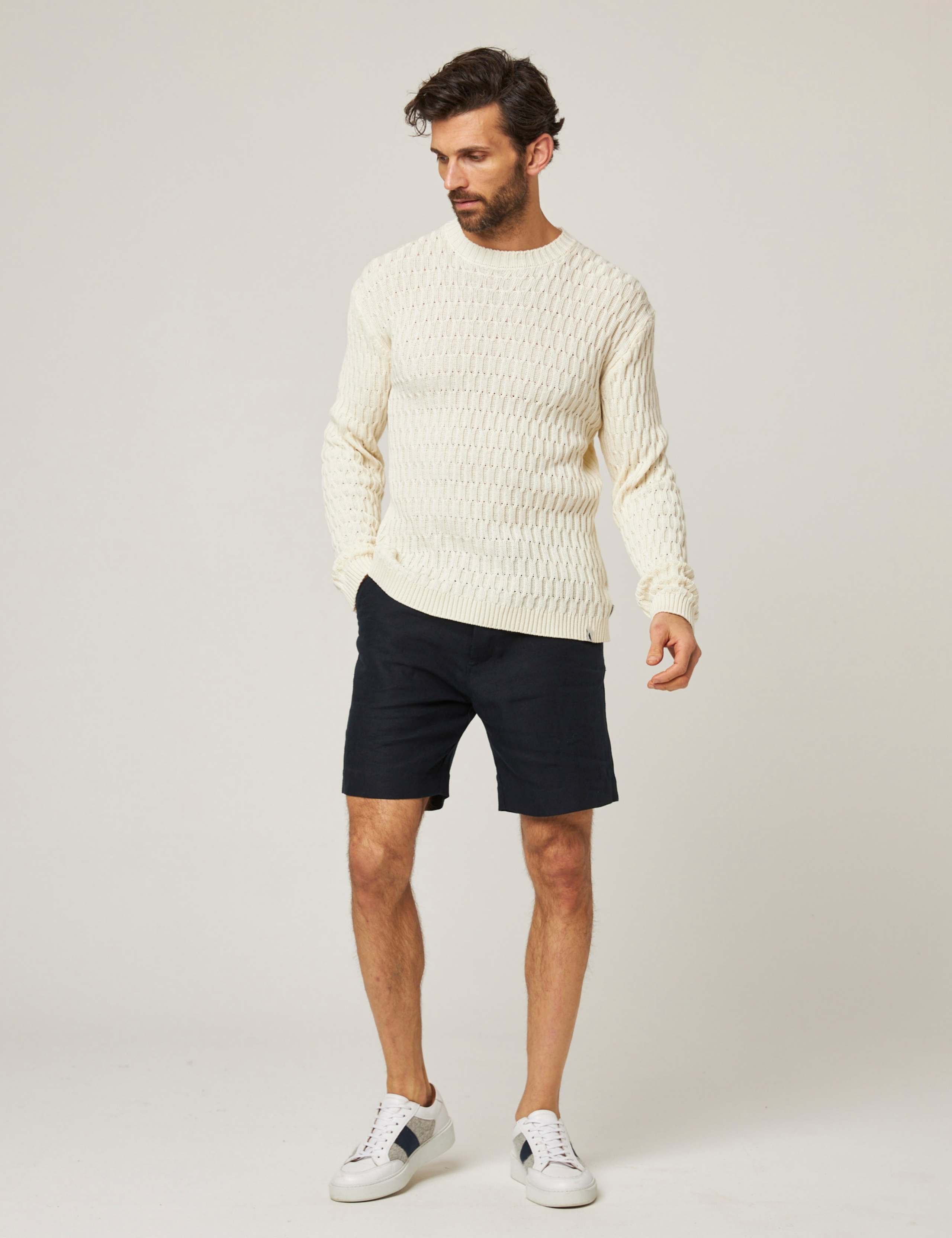 Pure Cotton Textured Jumper