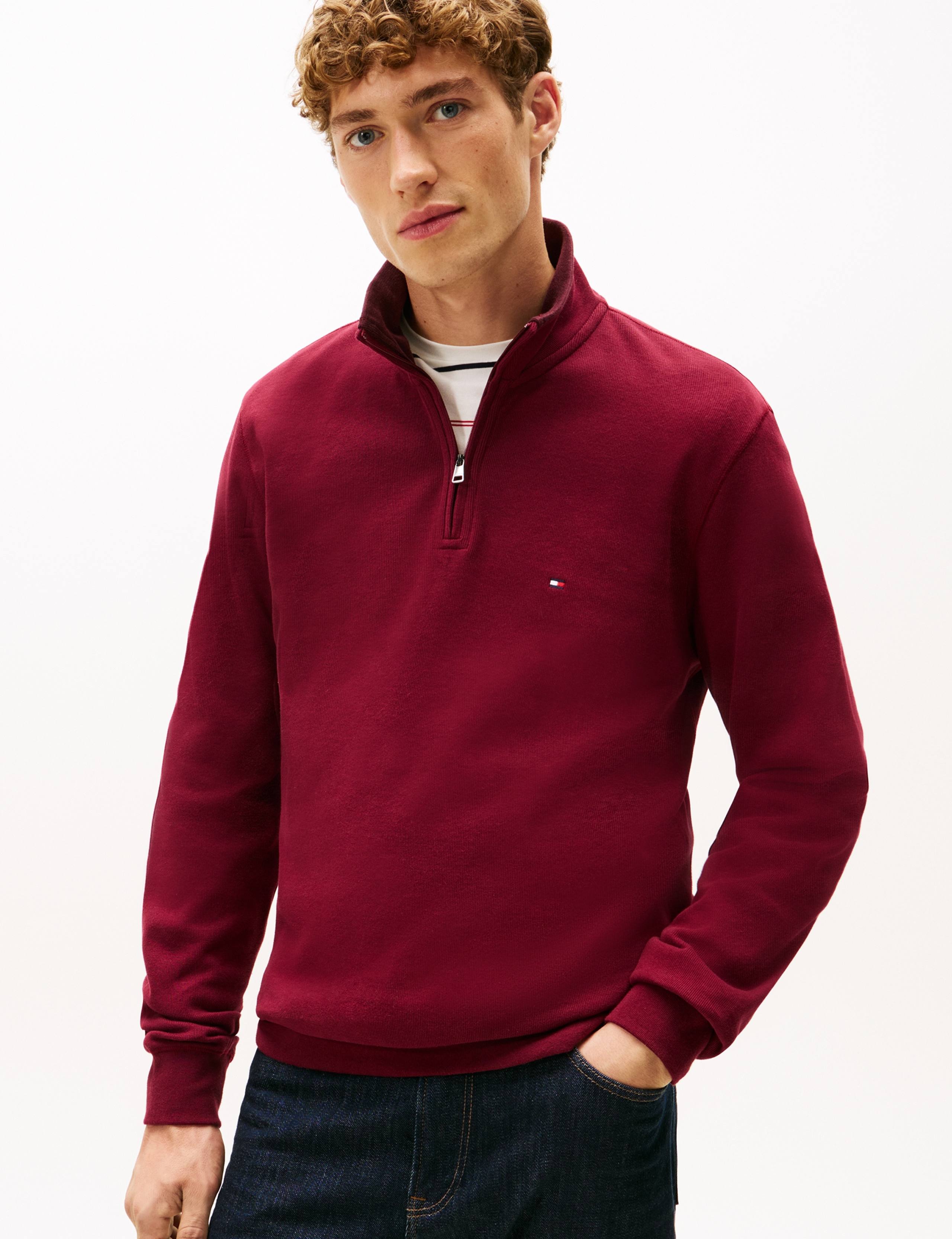 Pure Cotton Half Zip Sweatshirt