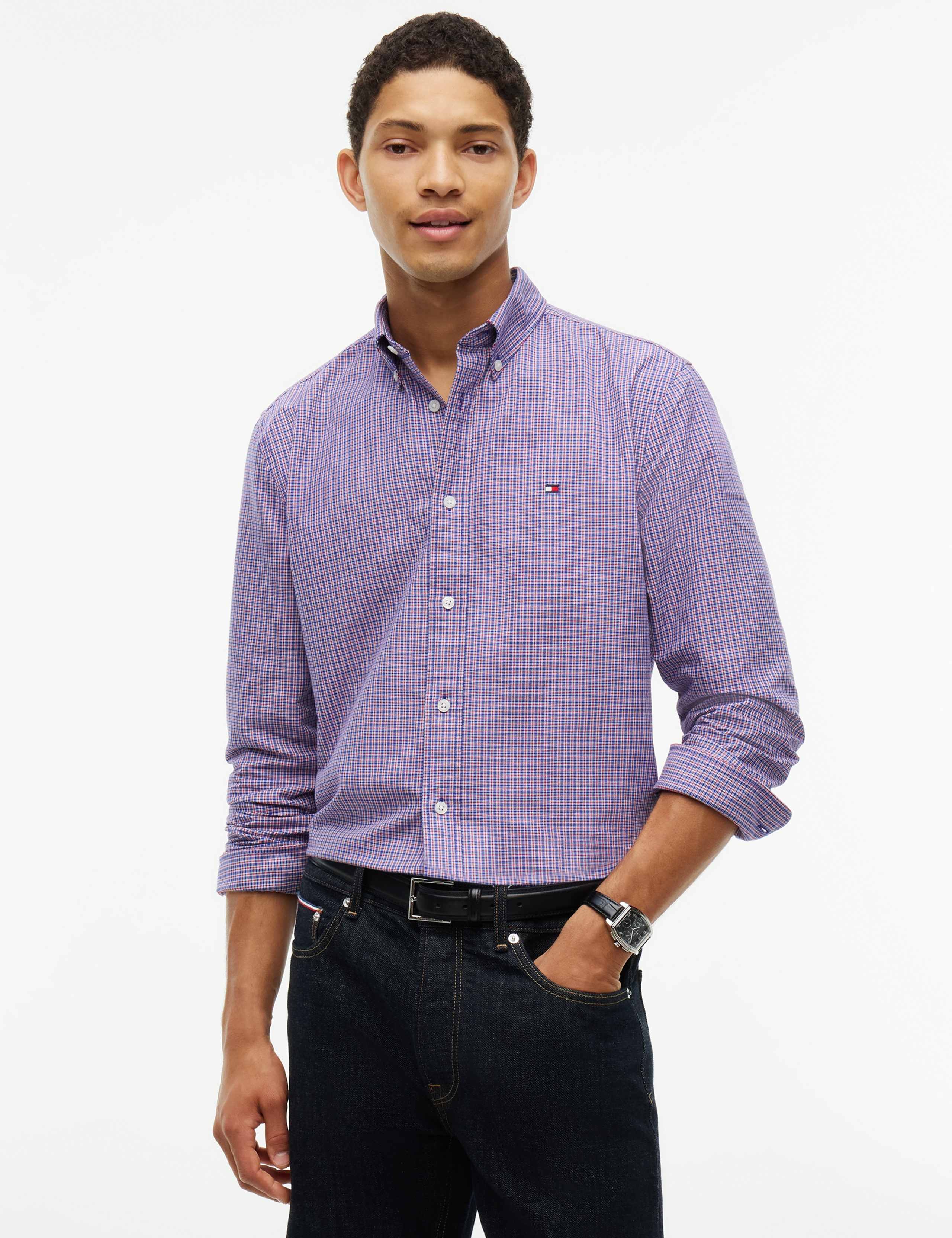 Pure Cotton Check Oxford Shirt