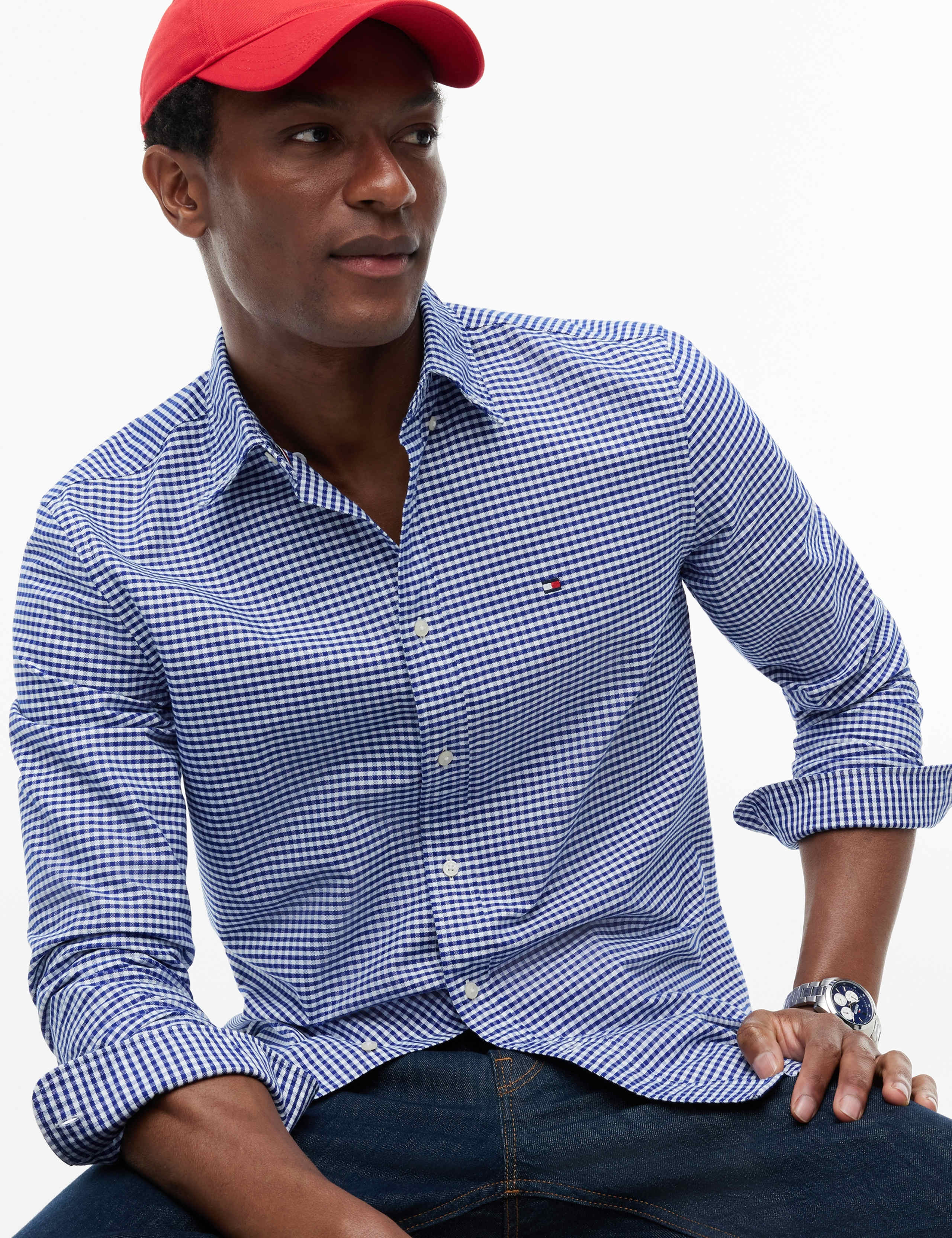 Pure Cotton Gingham Oxford Shirt