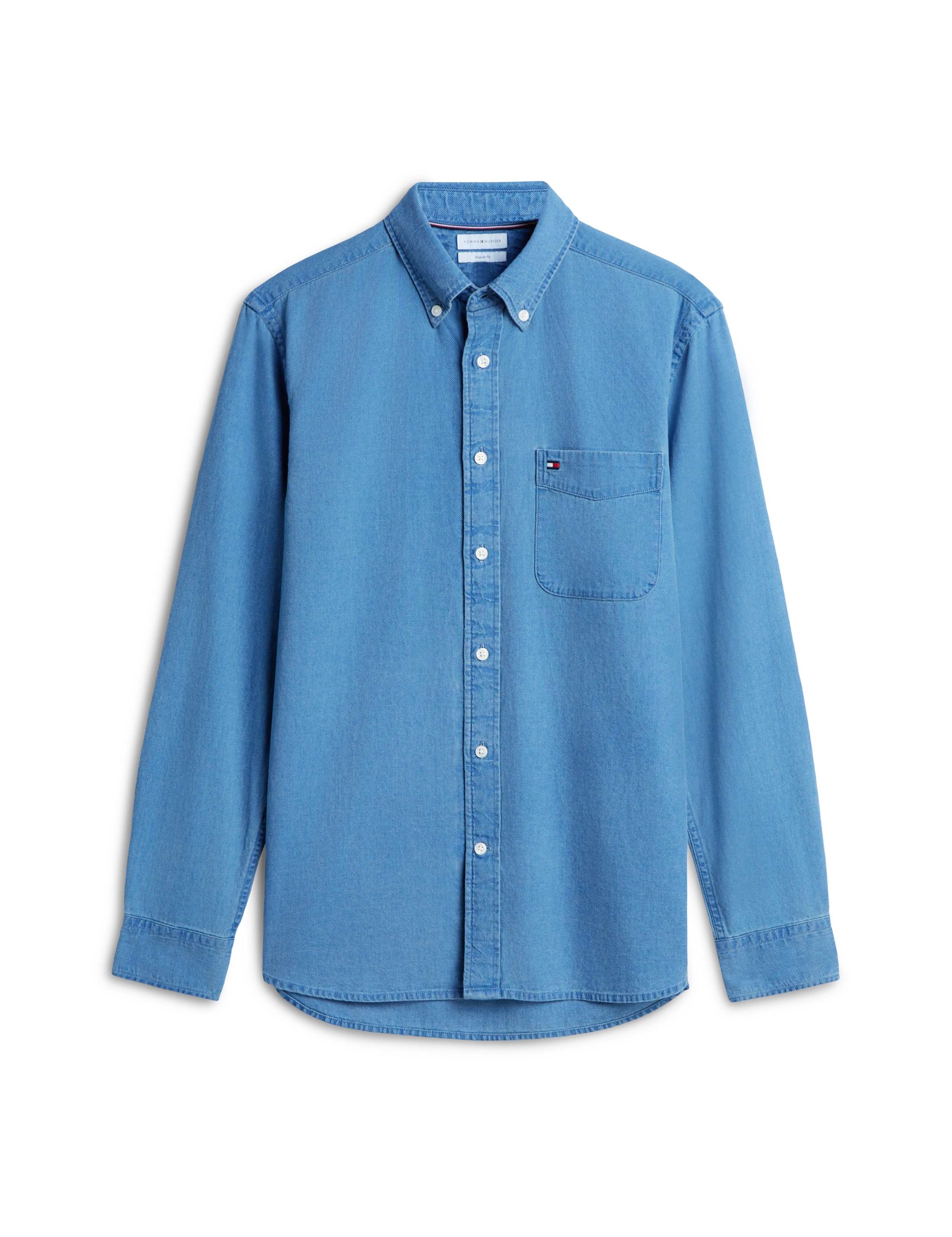 Regular Fit Pure Cotton Dobby Shirt