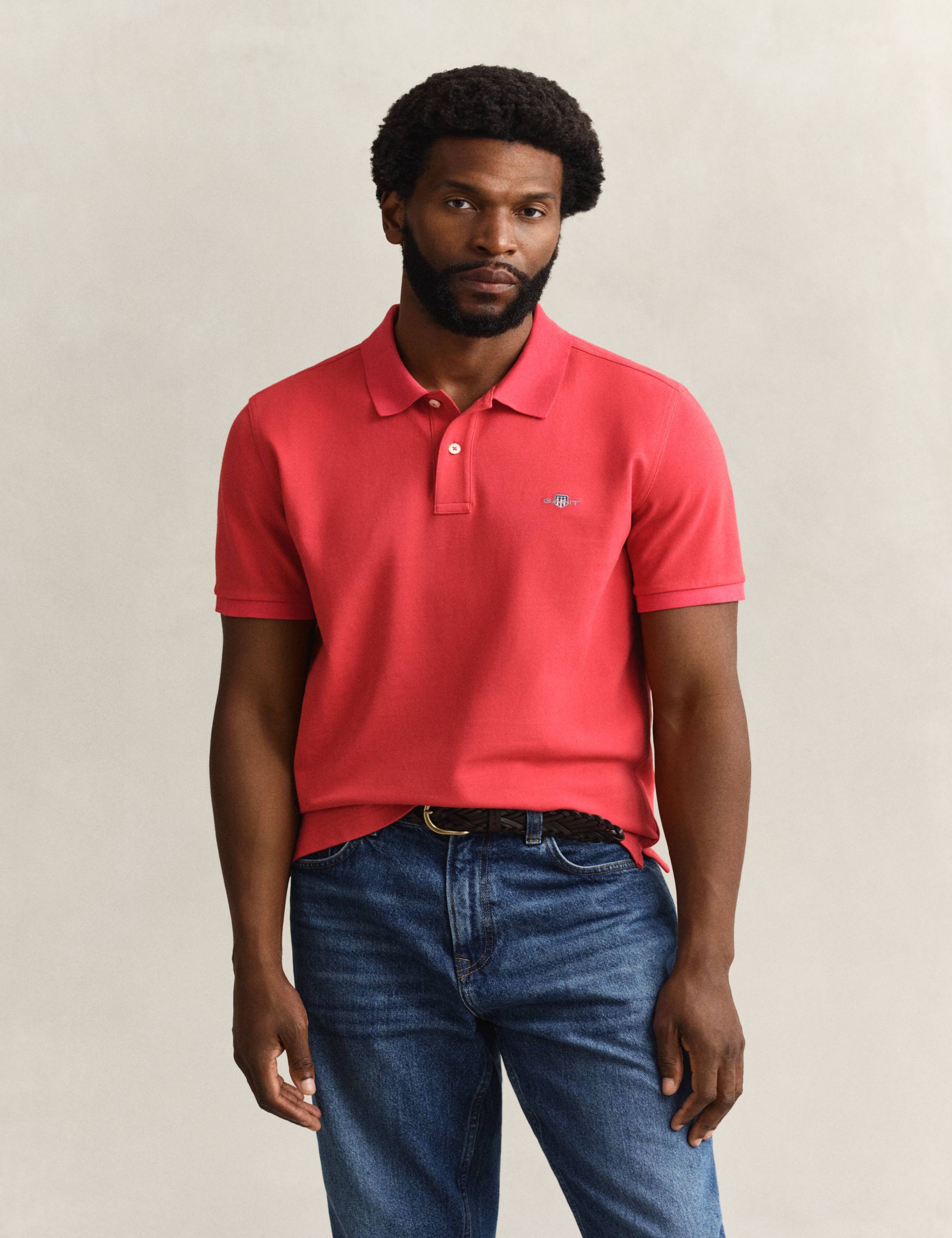 Pure Cotton Pique Polo Shirt