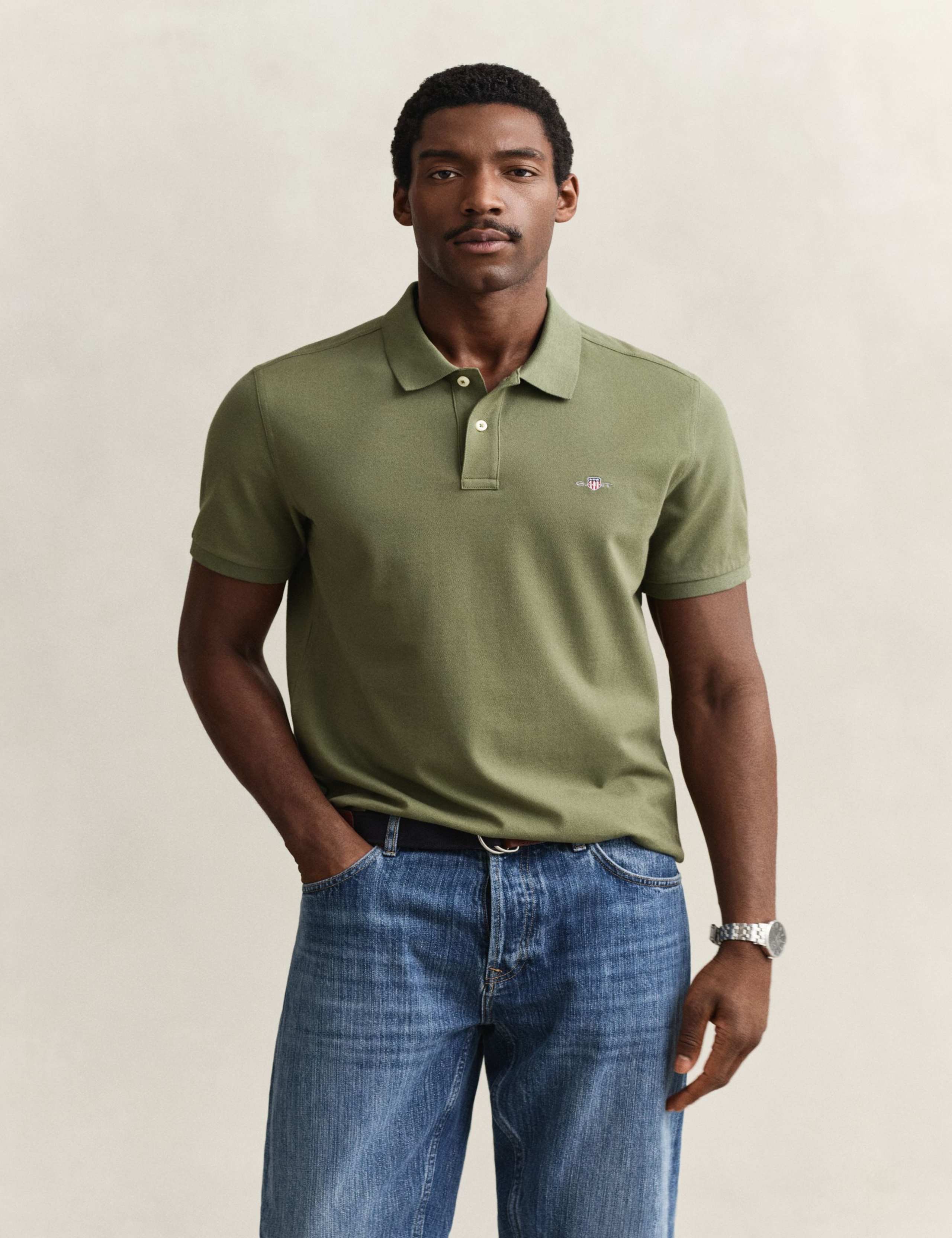 Pure Cotton Pique Polo Shirt
