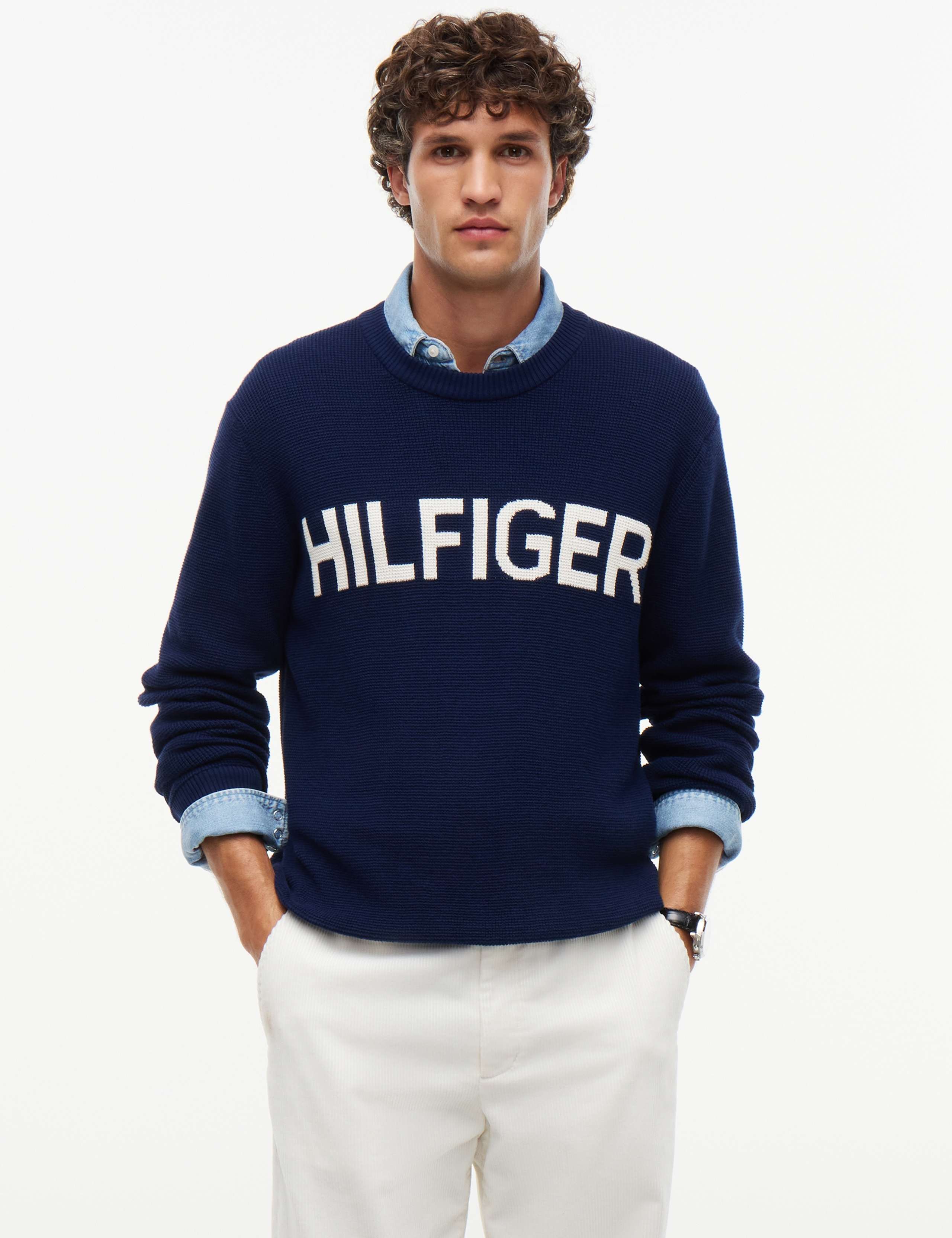 Pure Cotton Waffle Jumper