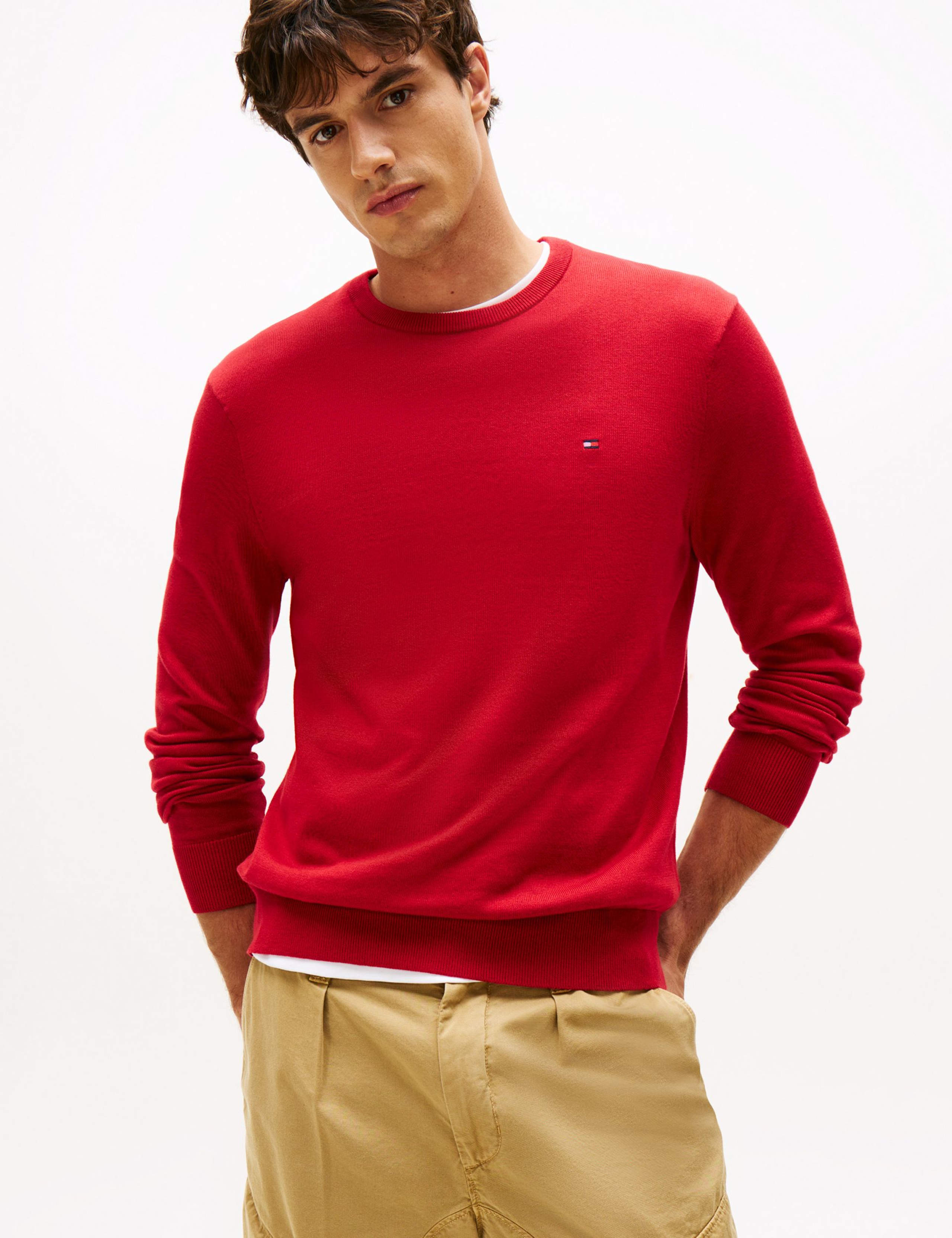 Essential Pure Cotton Crew Neck Jumper