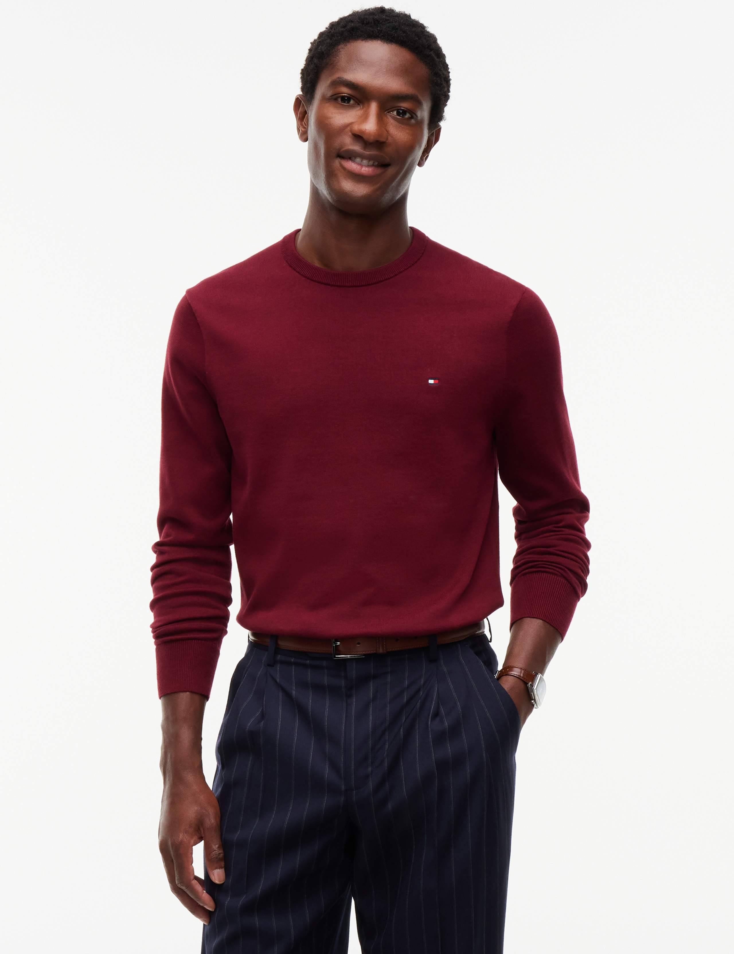 Essential Pure Cotton Crew Neck Jumper