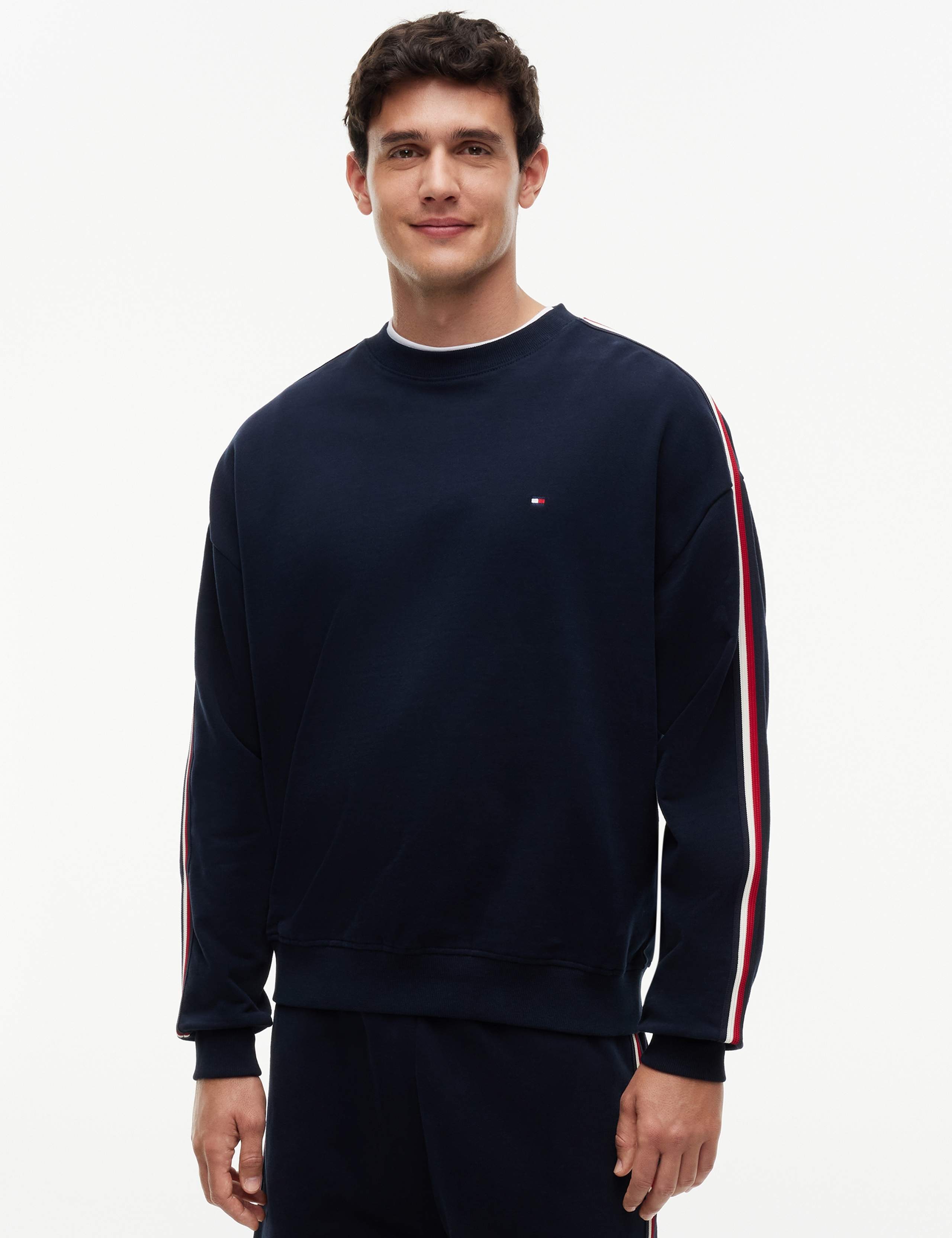 Pure Cotton Global Stripe Sweatshirt