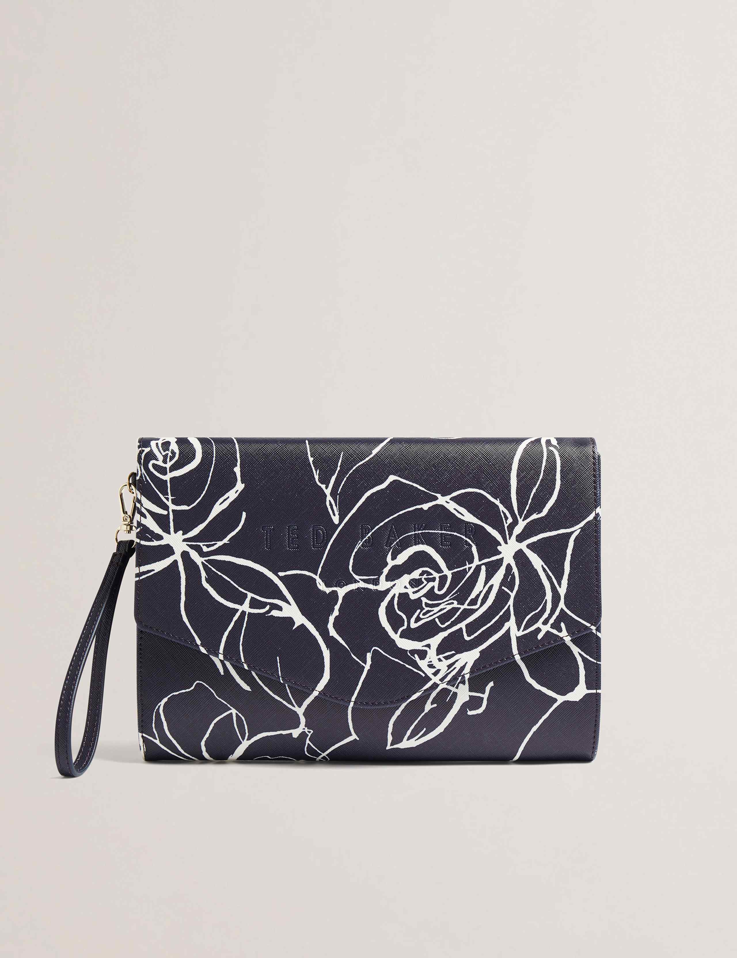 Floral Envelope Clutch Bag