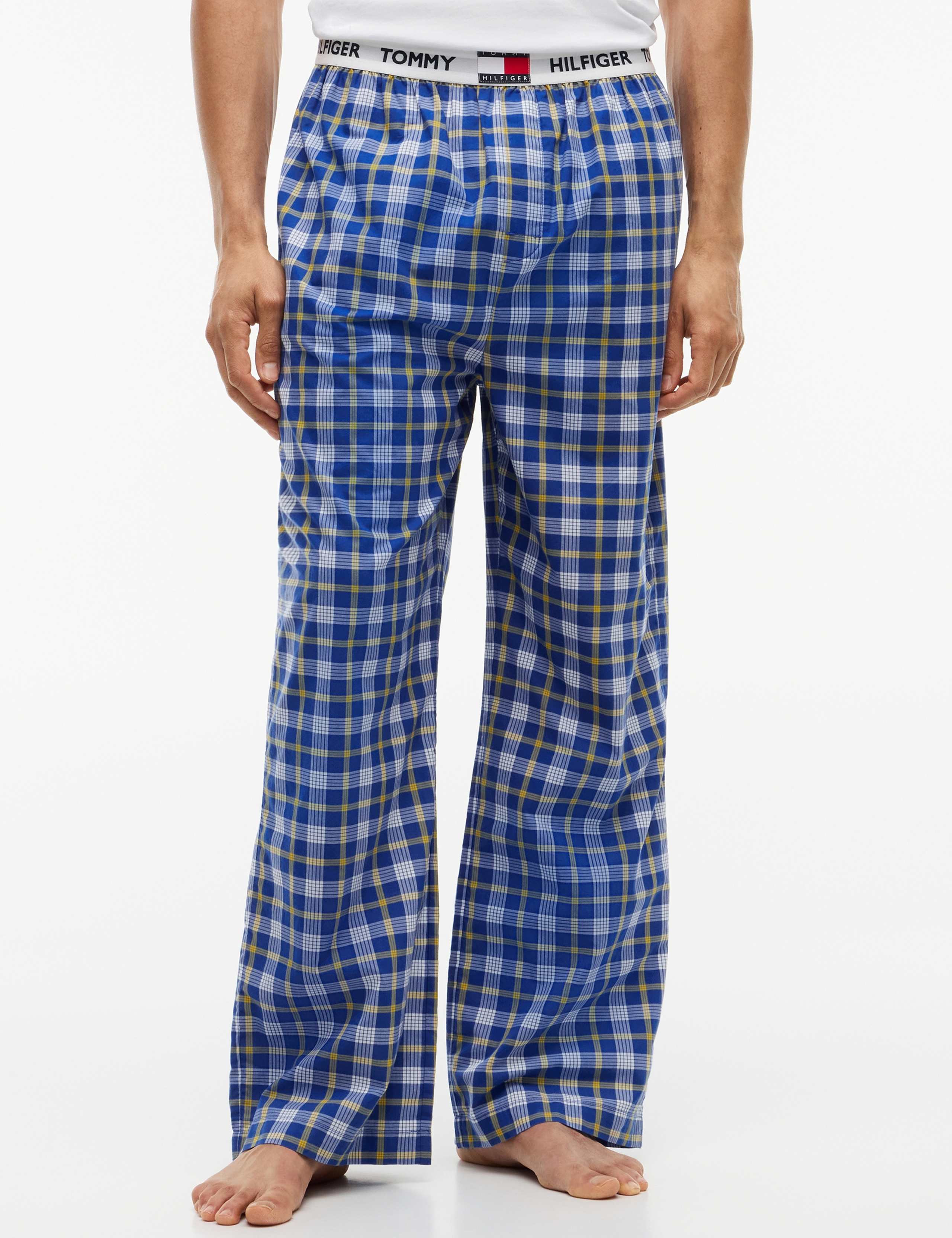 Pure Cotton Checked Pyjama Bottoms