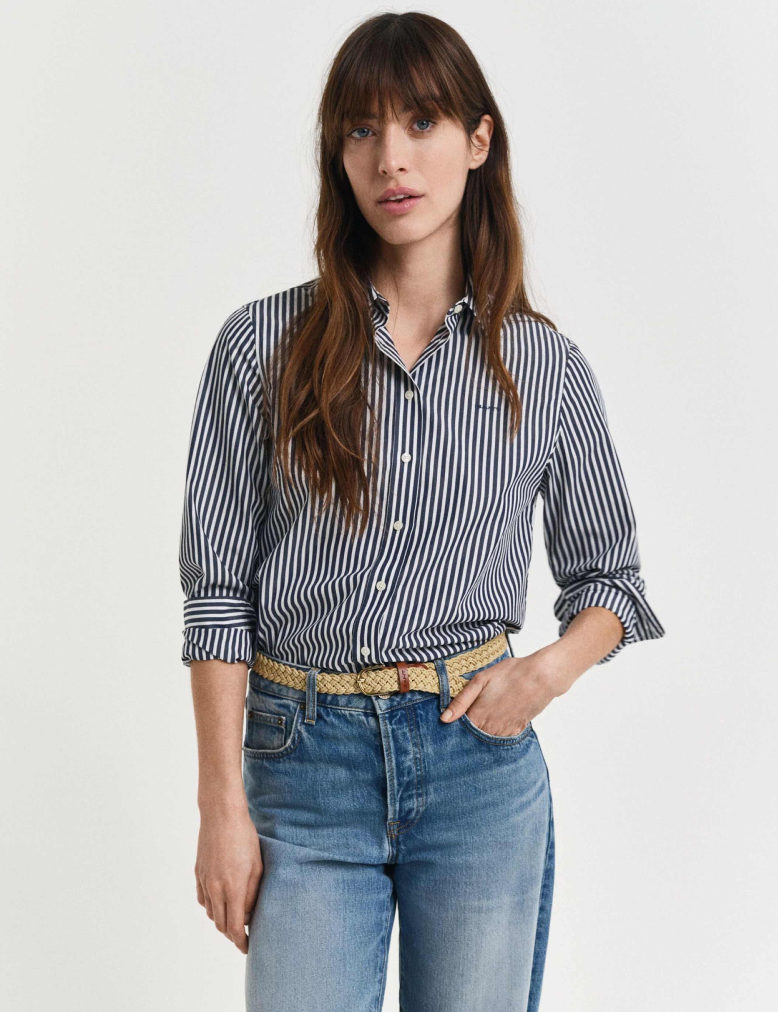 Pure Cotton Poplin Striped Shirt
