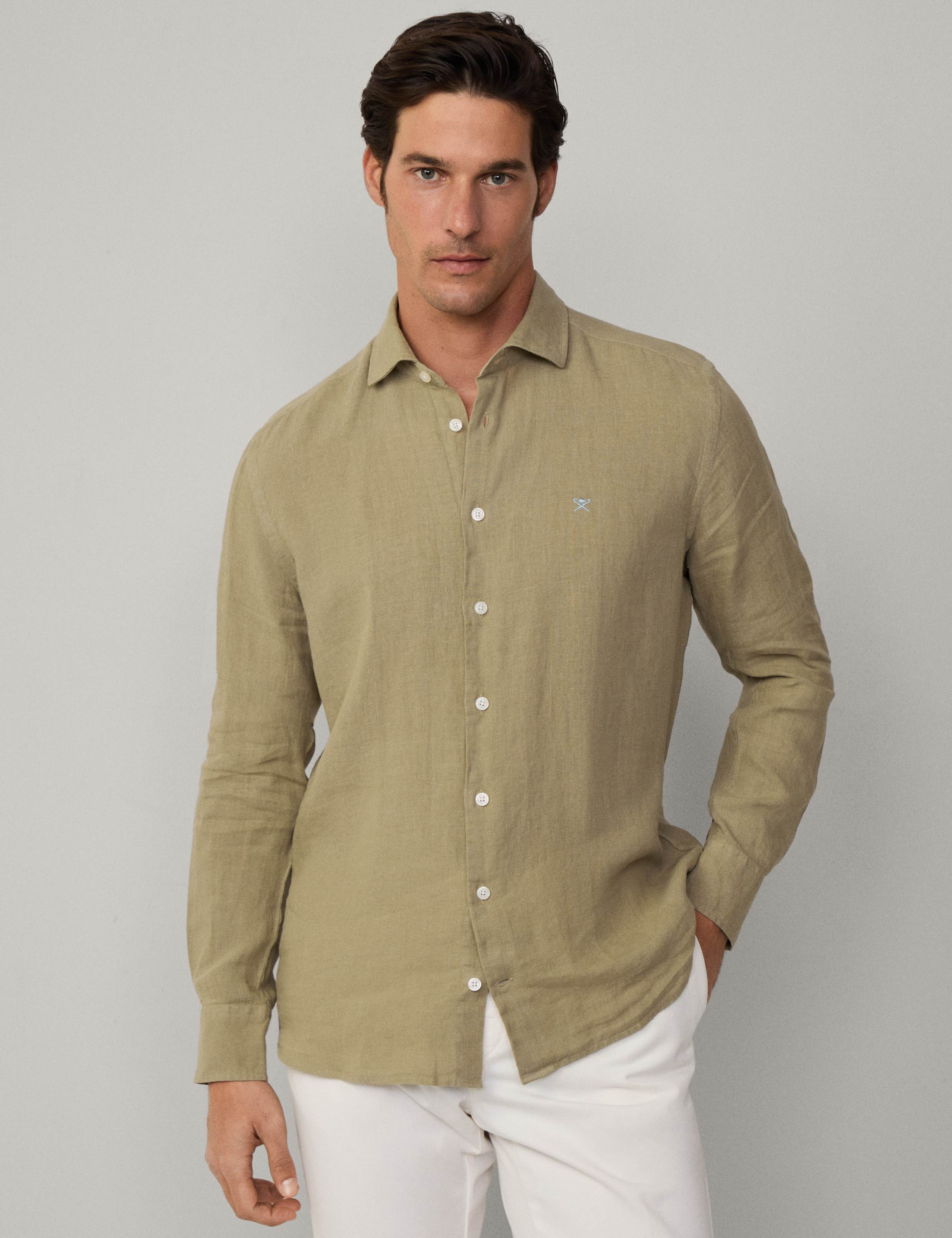 Regular Fit Pure Linen Shirt
