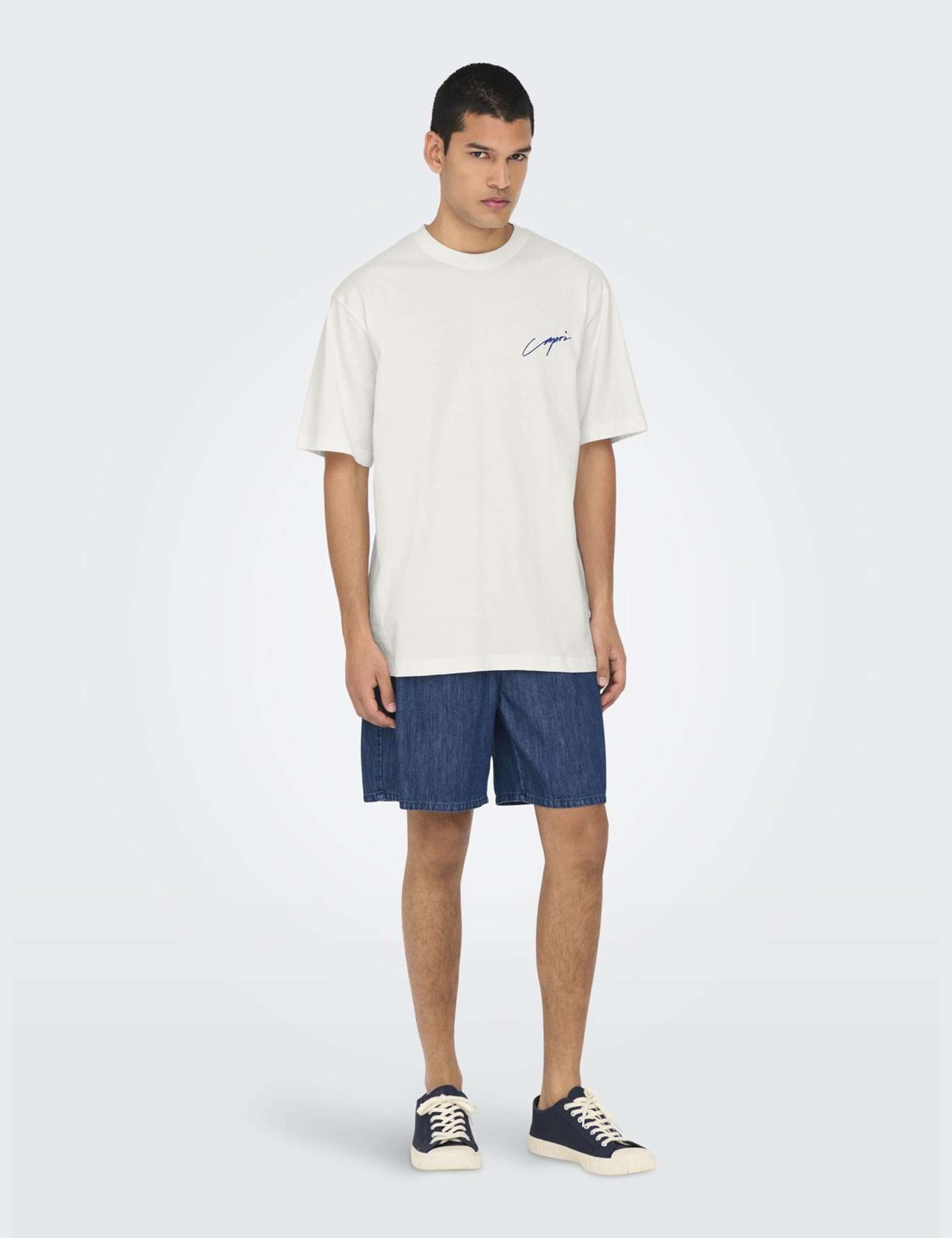 Pure Cotton Beach Graphic T-Shirt