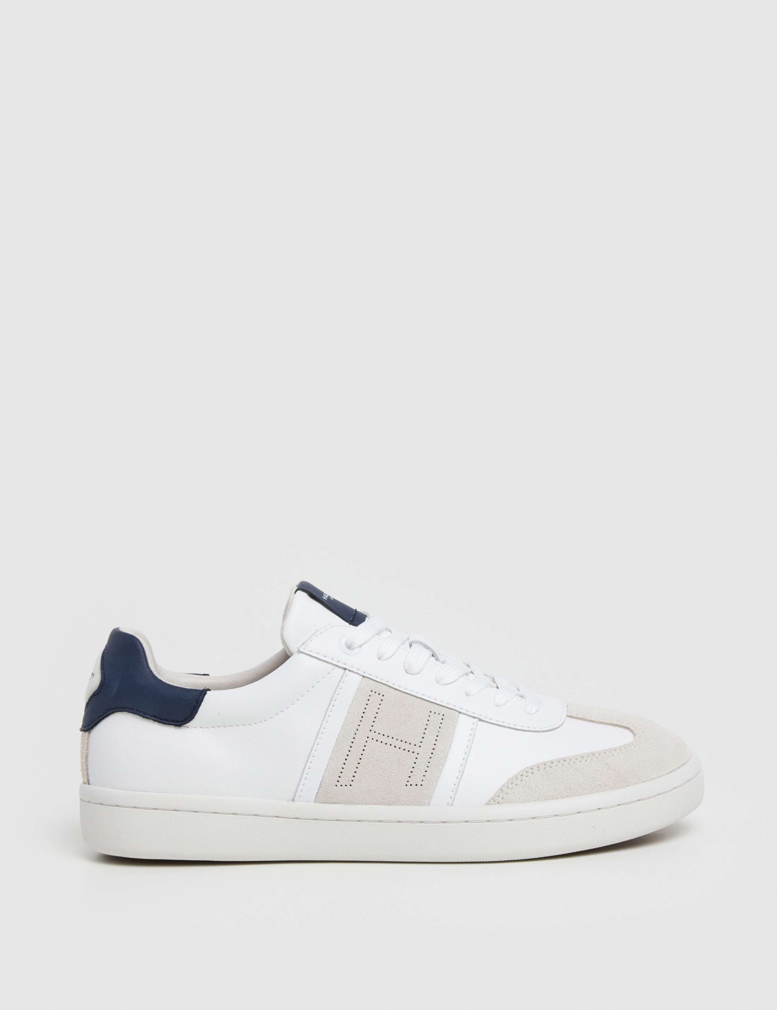 Leather Lace Up Trainers