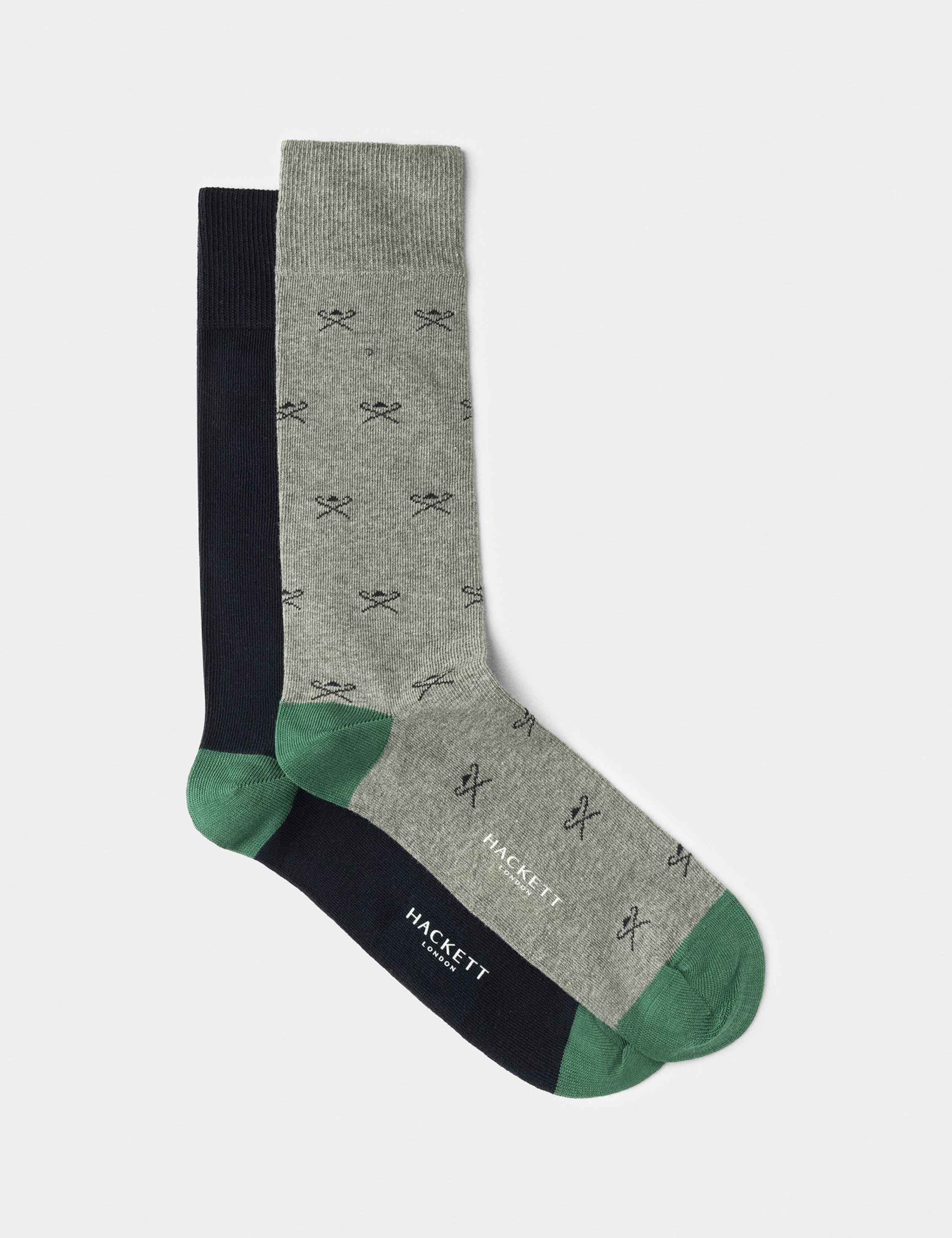 2pk Logo Cotton Rich Socks