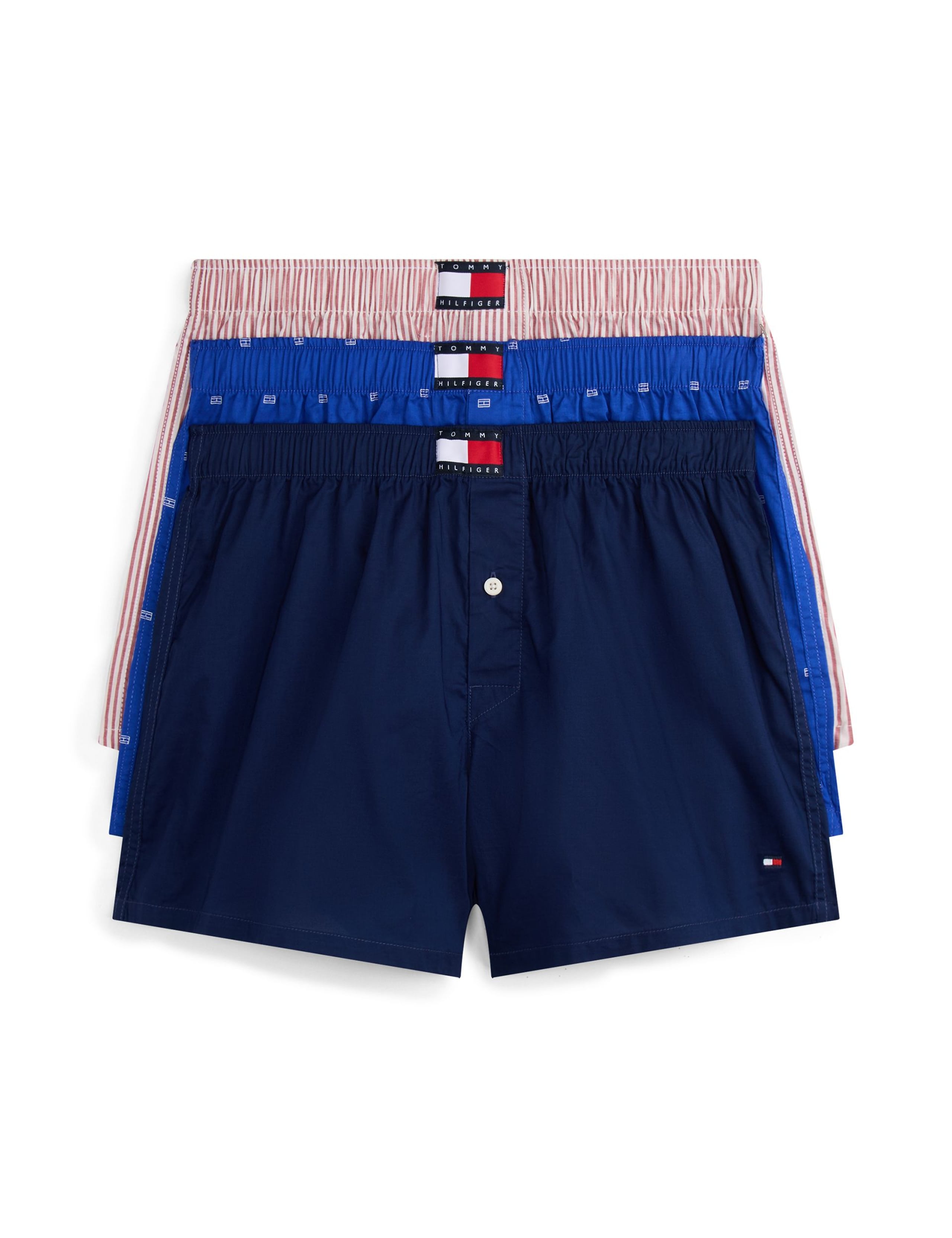 3pk Pure Cotton Printed Woven Boxers