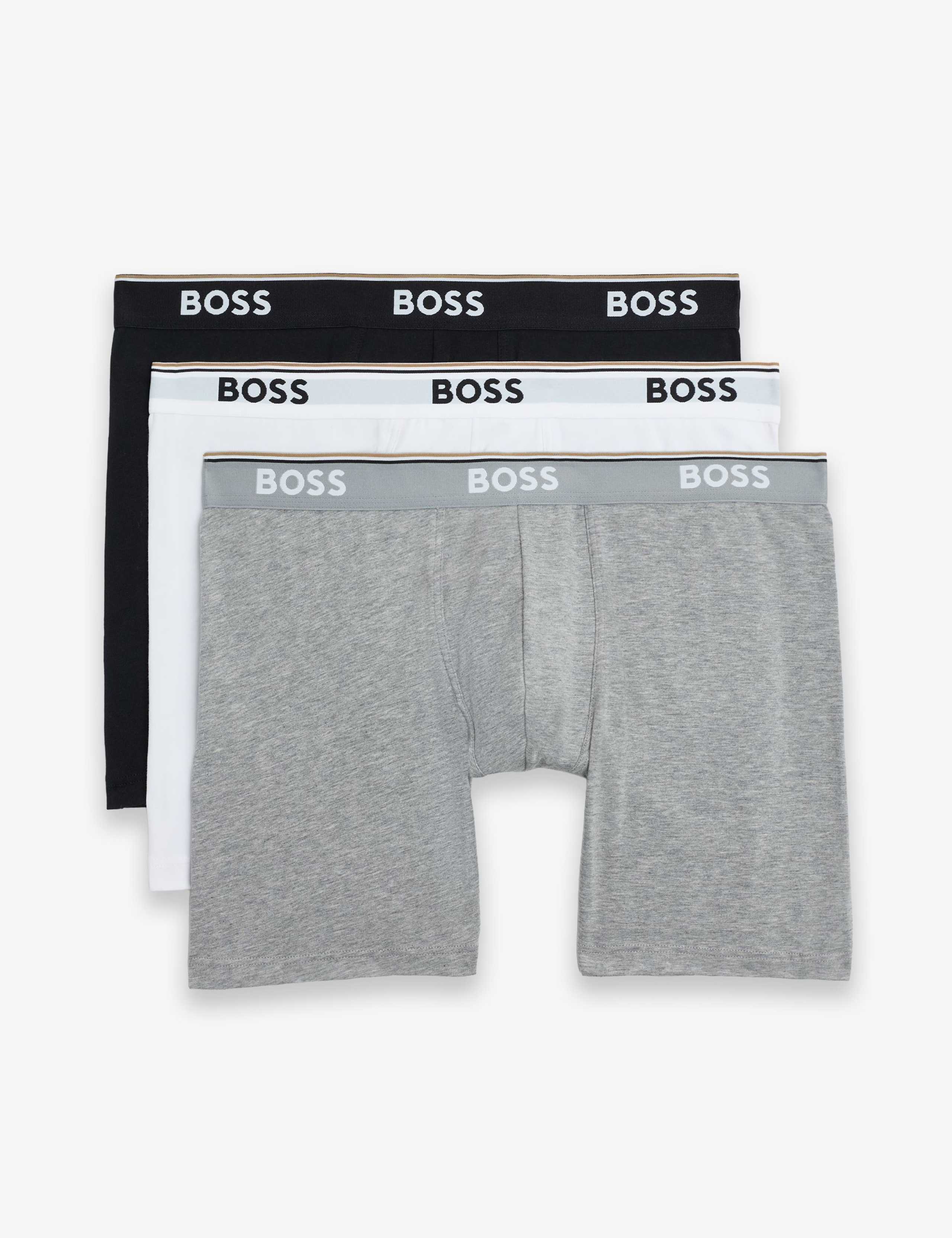 3 Pack Cotton Rich Long Boxer Briefs