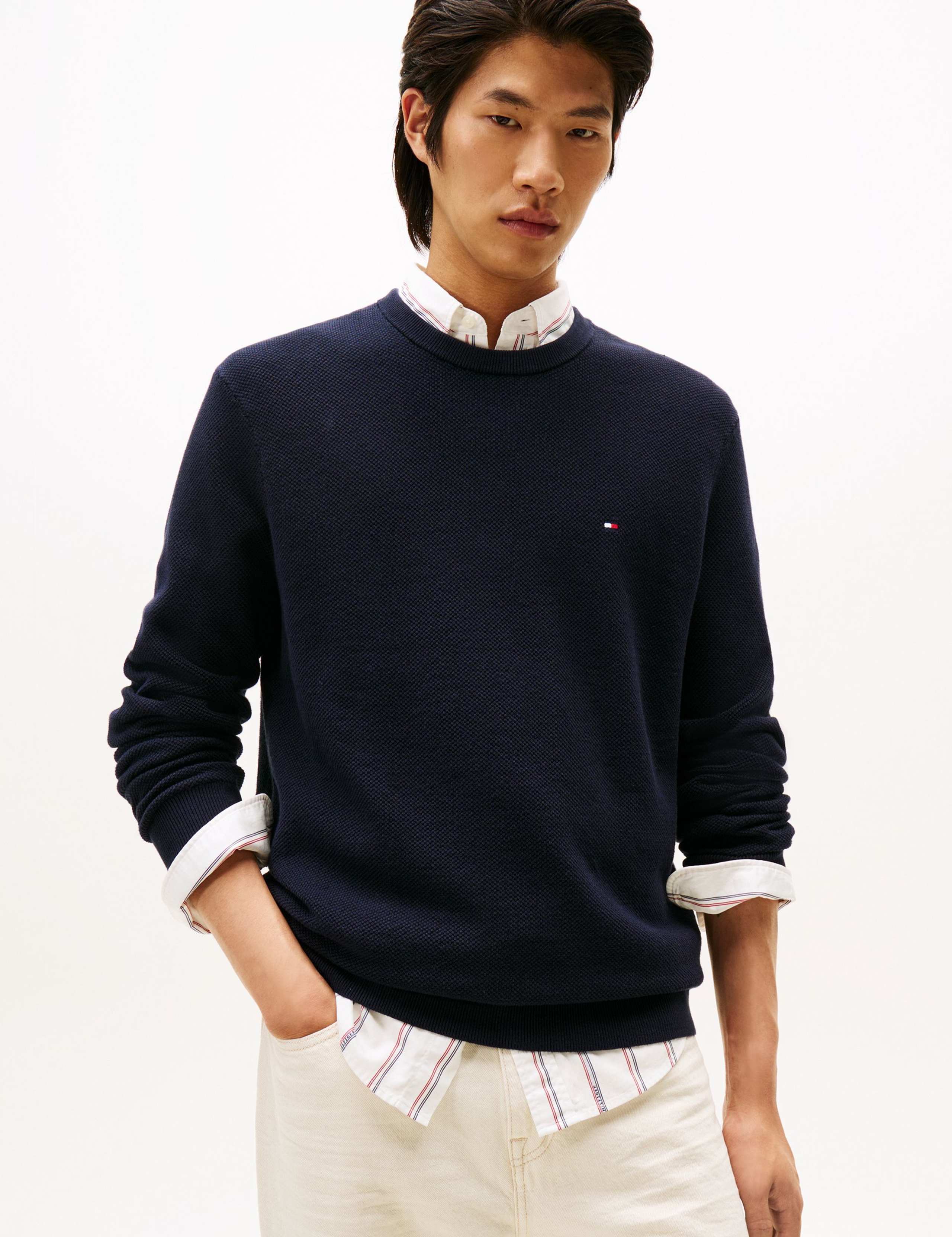 Essential Pure Cotton Crew Neck Jumper