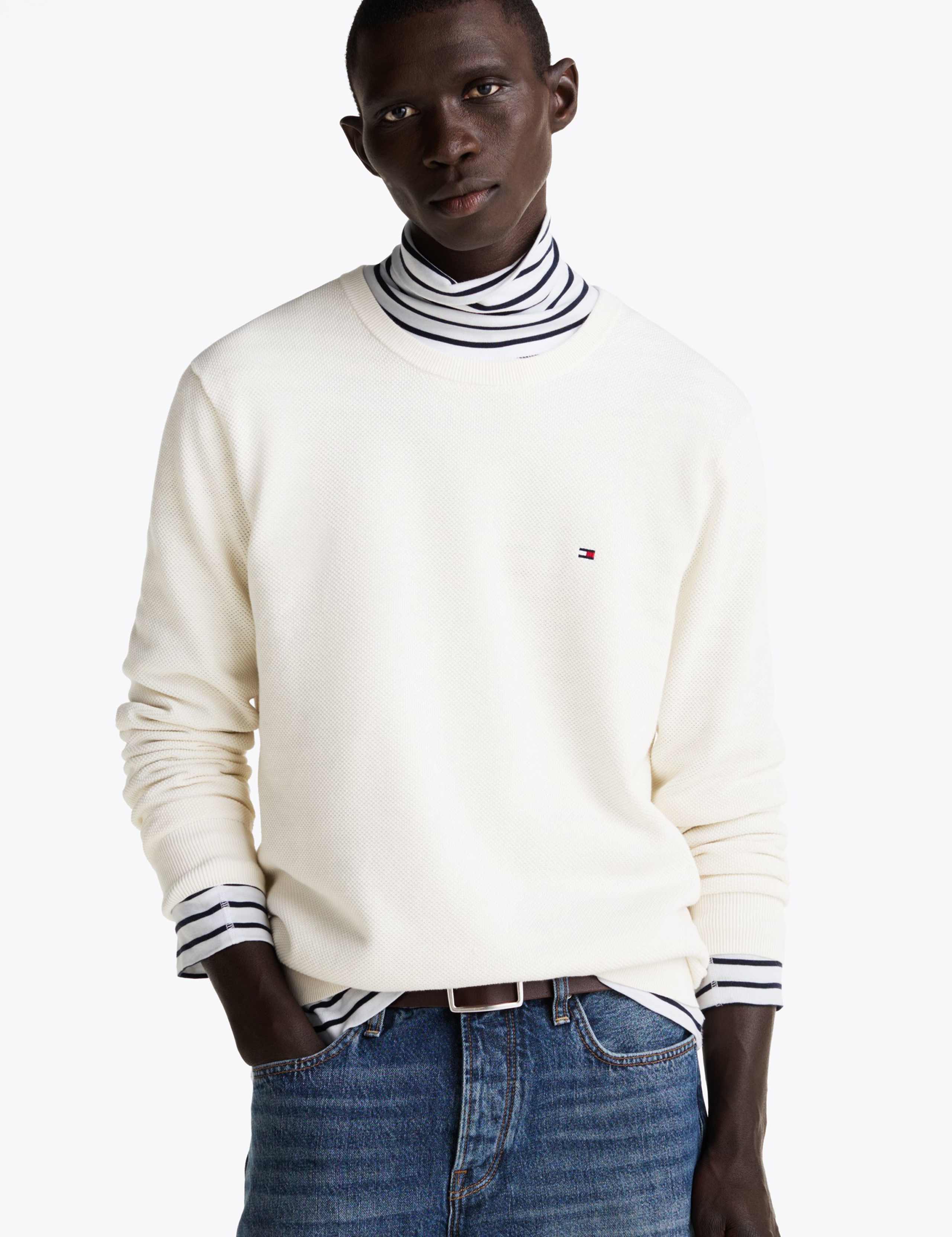 Essential Pure Cotton Crew Neck Jumper