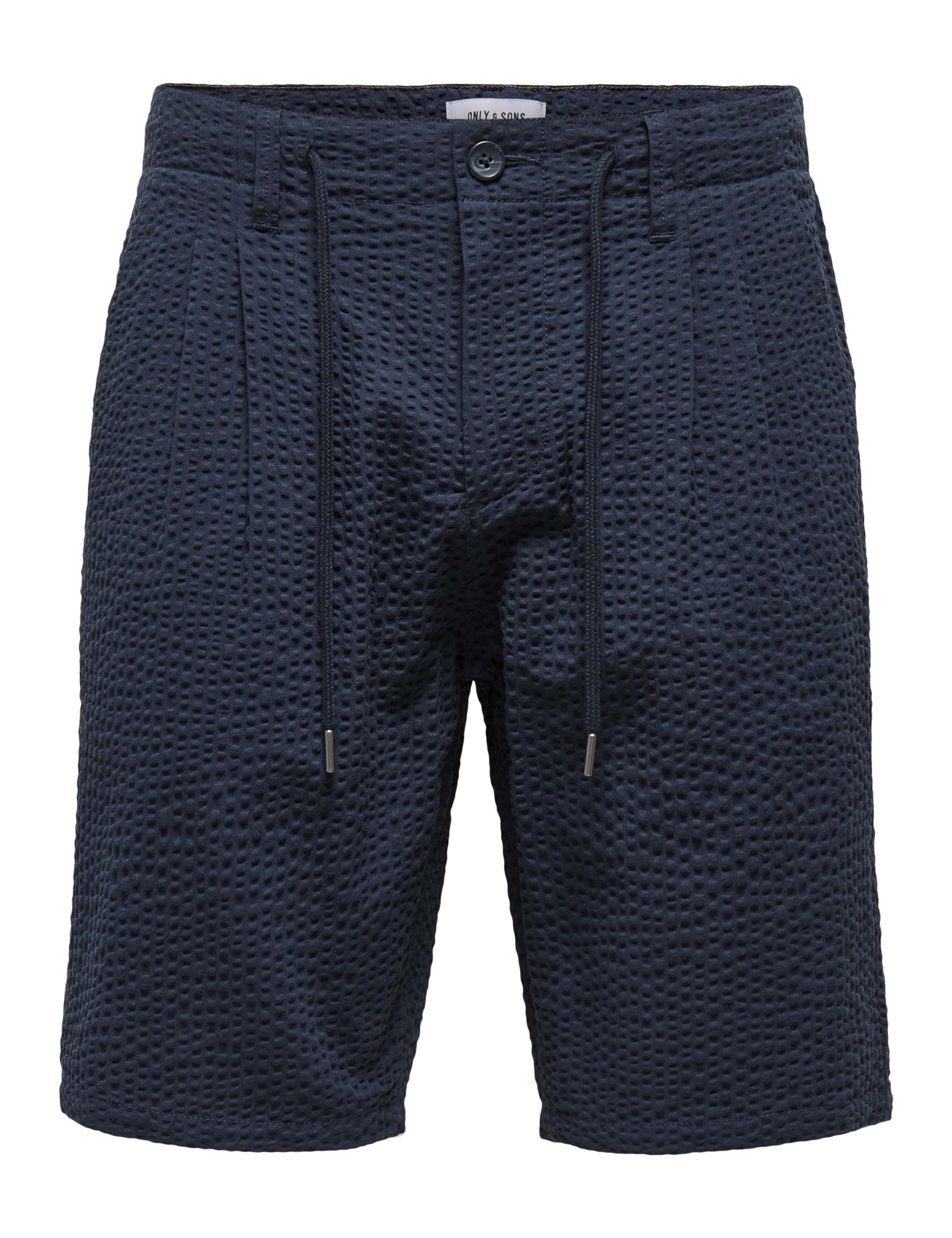Seersucker Drawstring Shorts